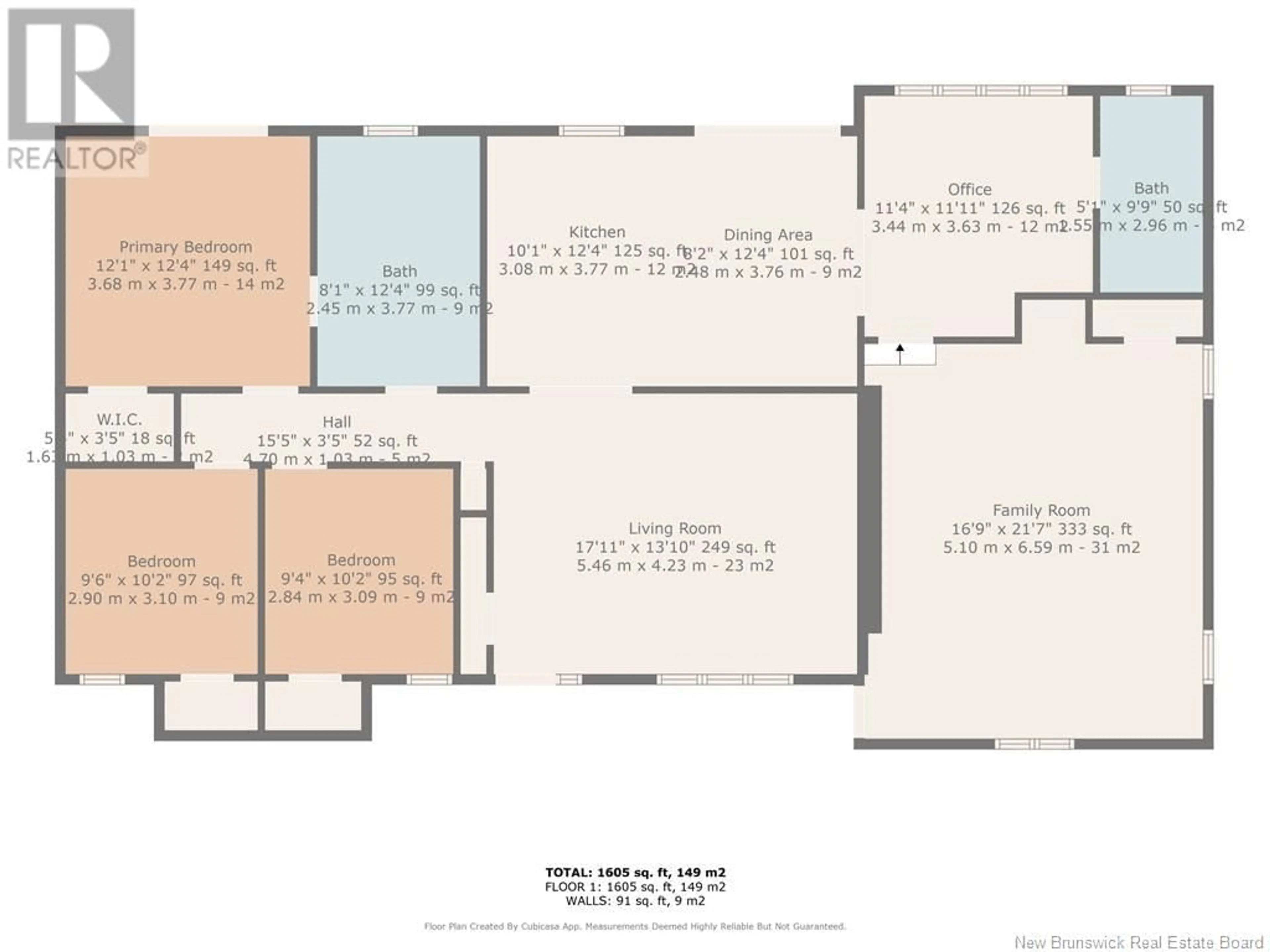 Floor plan for 182 RUE GAGNON, Beresford New Brunswick E8K1V3