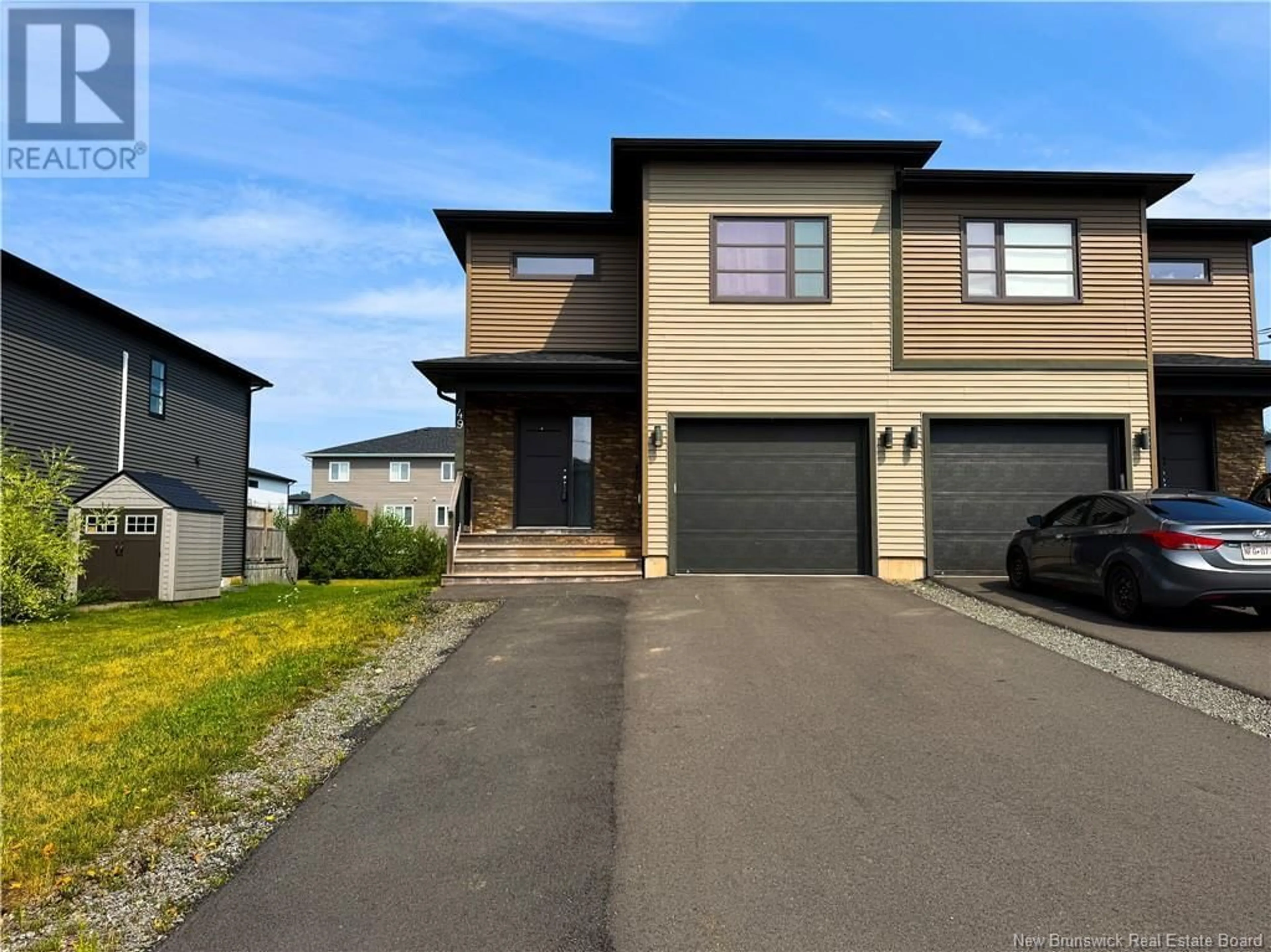 Home with vinyl exterior material, street for 49 FRANCFORT CRESCENT, Moncton New Brunswick E1G5W6