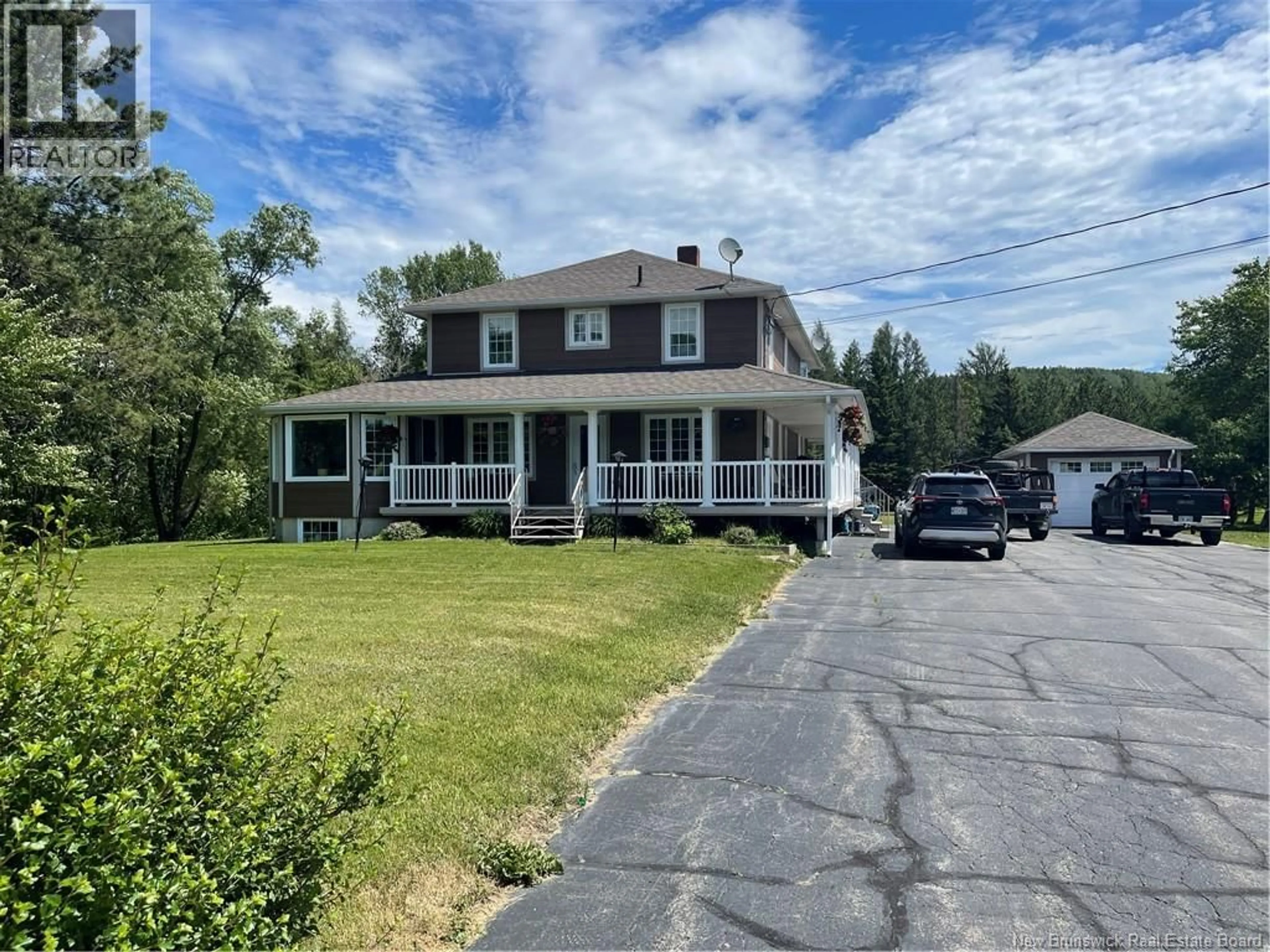 A pic from outside/outdoor area/front of a property/back of a property/a pic from drone, street for 549 ISIDORE-BOUCHER BOULEVARD, Saint-Jacques New Brunswick E7B1Y3