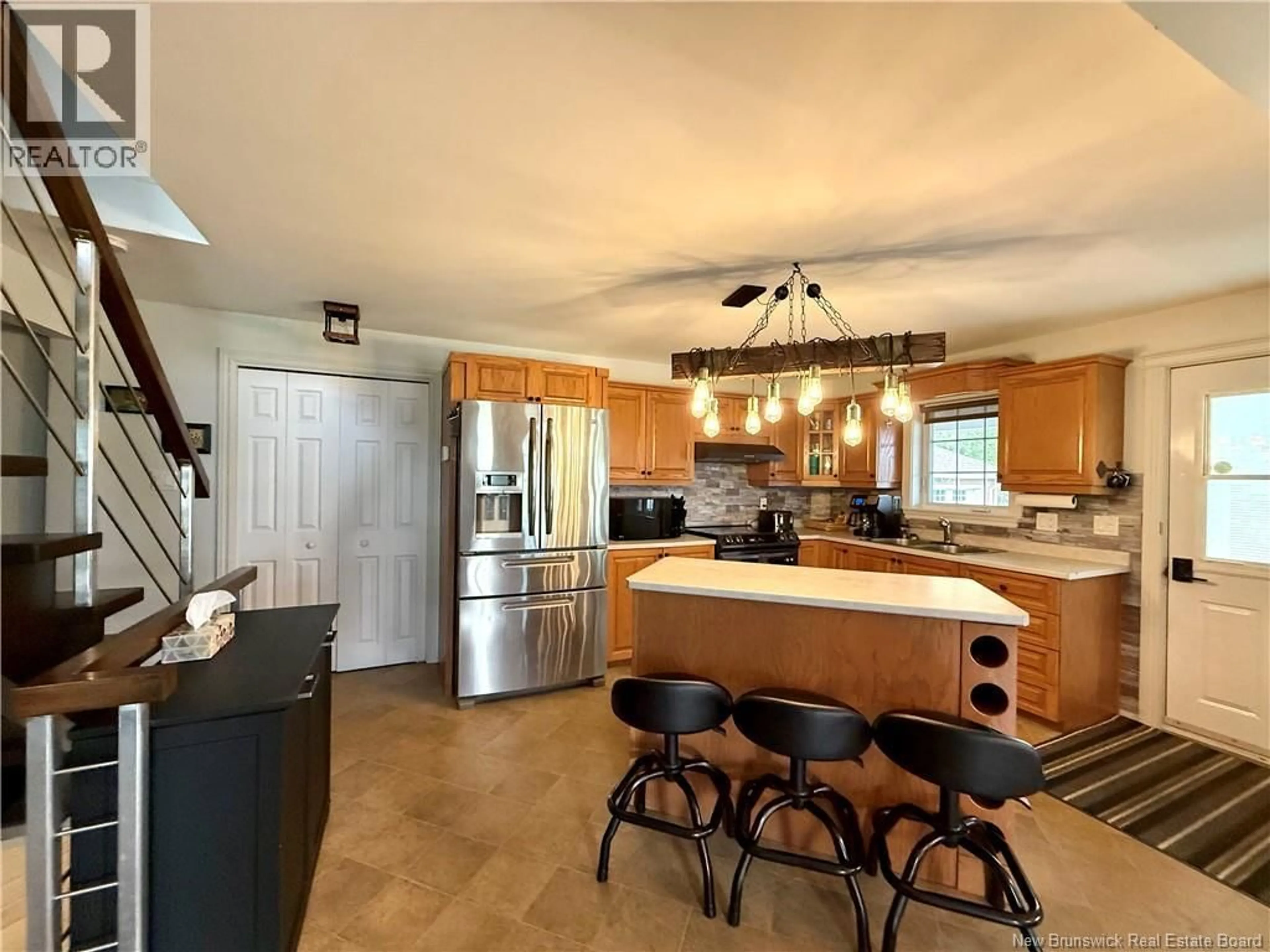 Open concept kitchen, ceramic/tile floor for 549 ISIDORE-BOUCHER BOULEVARD, Saint-Jacques New Brunswick E7B1Y3