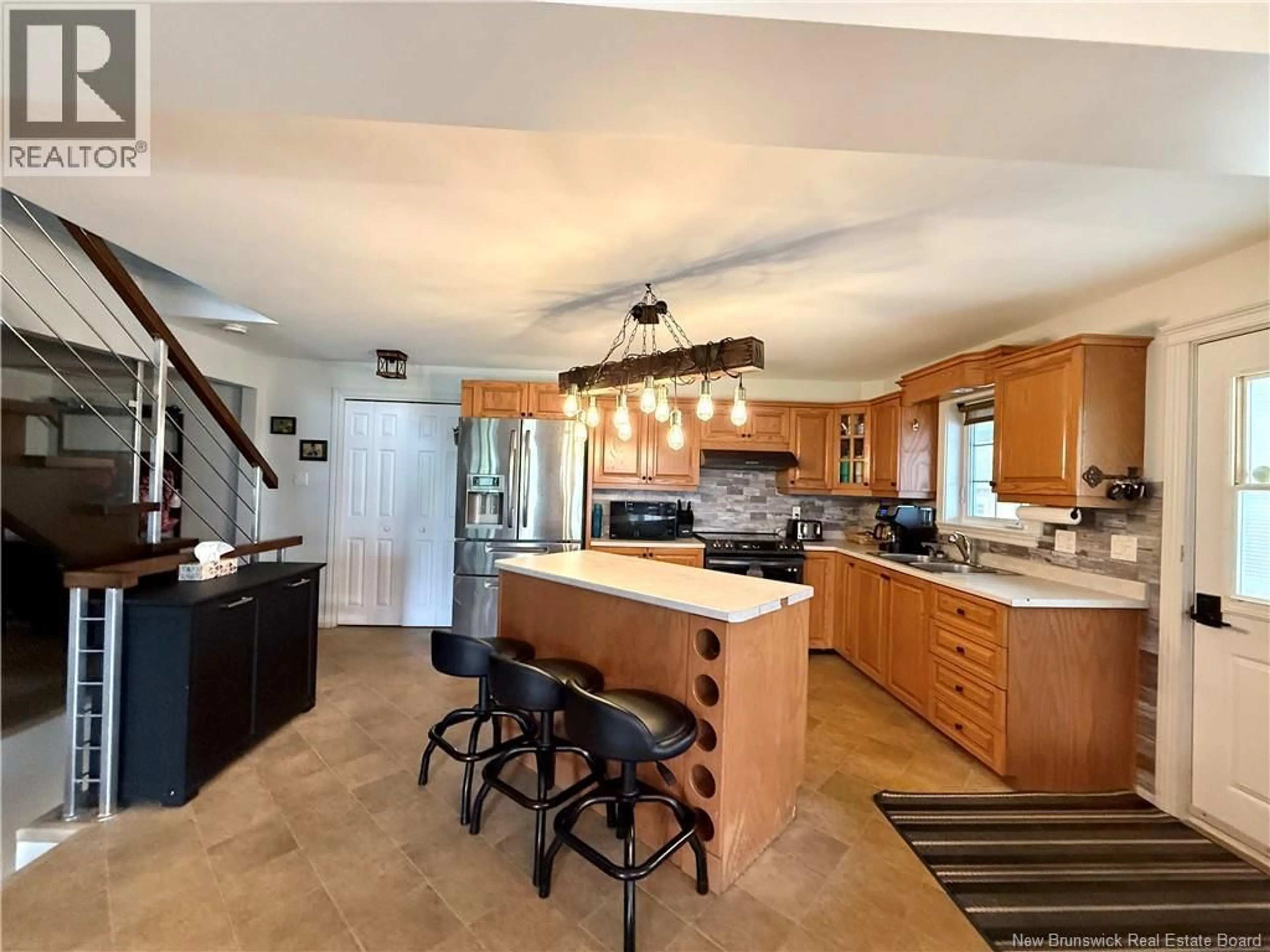 Open concept kitchen, ceramic/tile floor for 549 ISIDORE-BOUCHER BOULEVARD, Saint-Jacques New Brunswick E7B1Y3