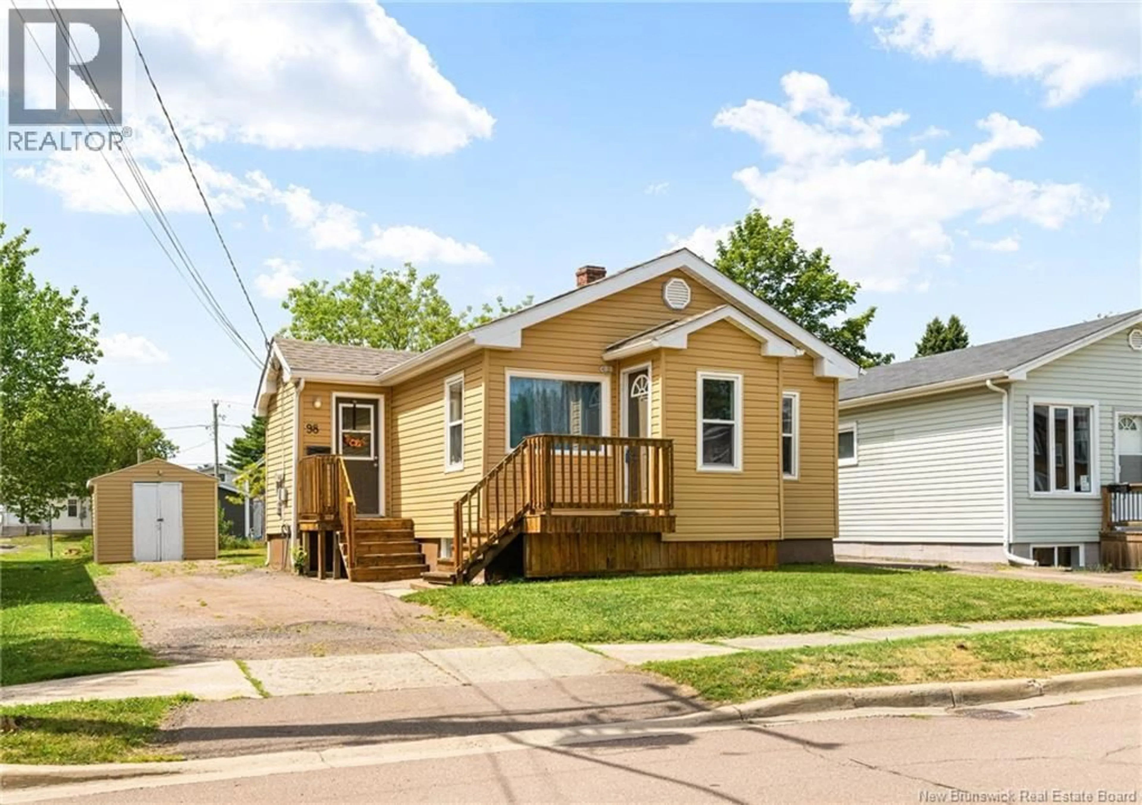 Home with vinyl exterior material, street for 98 MCSWEENEY AVENUE, Moncton New Brunswick E1C7C8