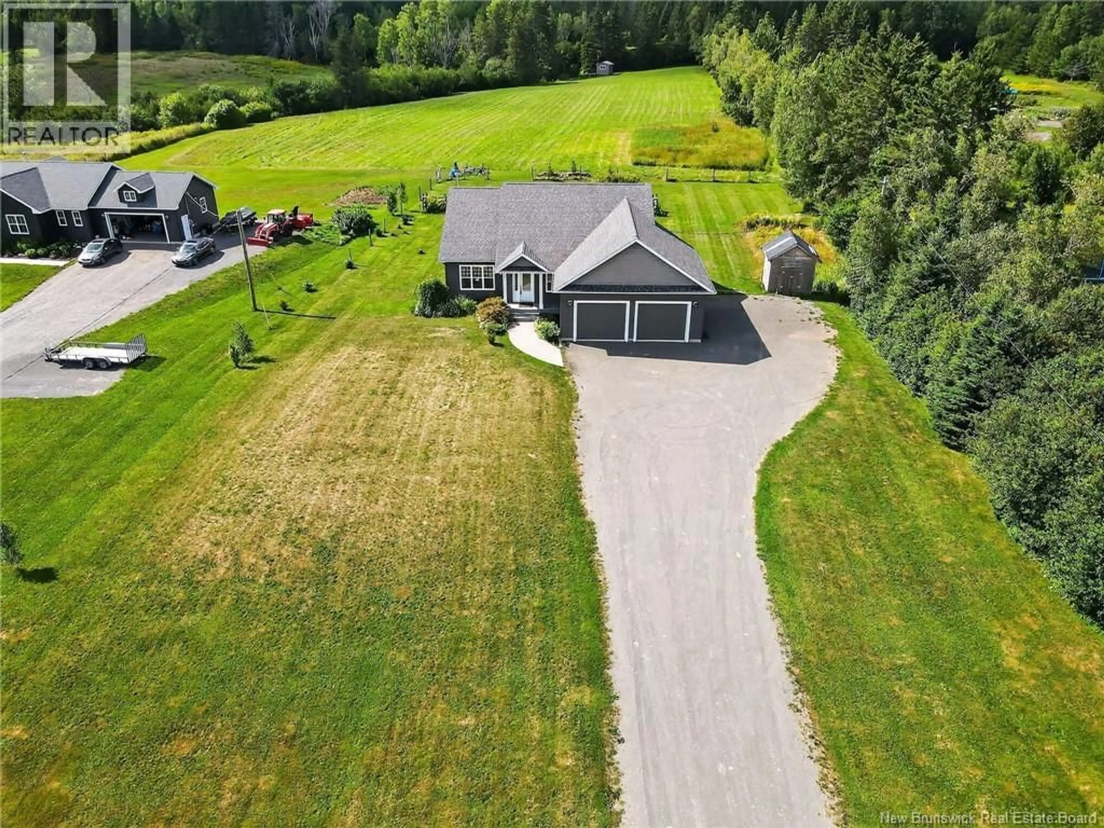 A pic from outside/outdoor area/front of a property/back of a property/a pic from drone, mountain view for 3355 ROUTE 106, Salisbury New Brunswick E4J3H4