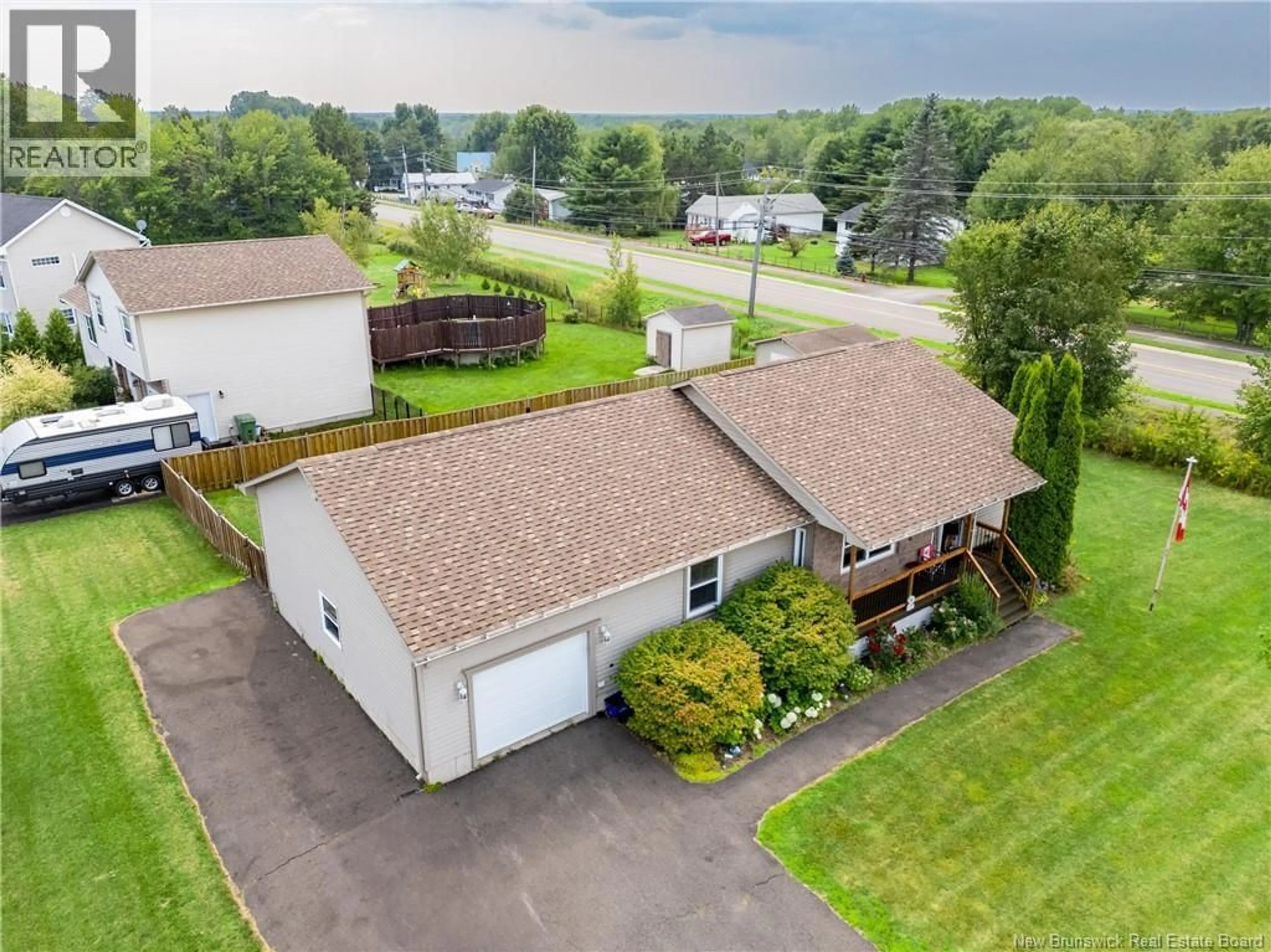 A pic from outside/outdoor area/front of a property/back of a property/a pic from drone, unknown for 2 HALLIHAN DRIVE, Oromocto New Brunswick E2V0C1
