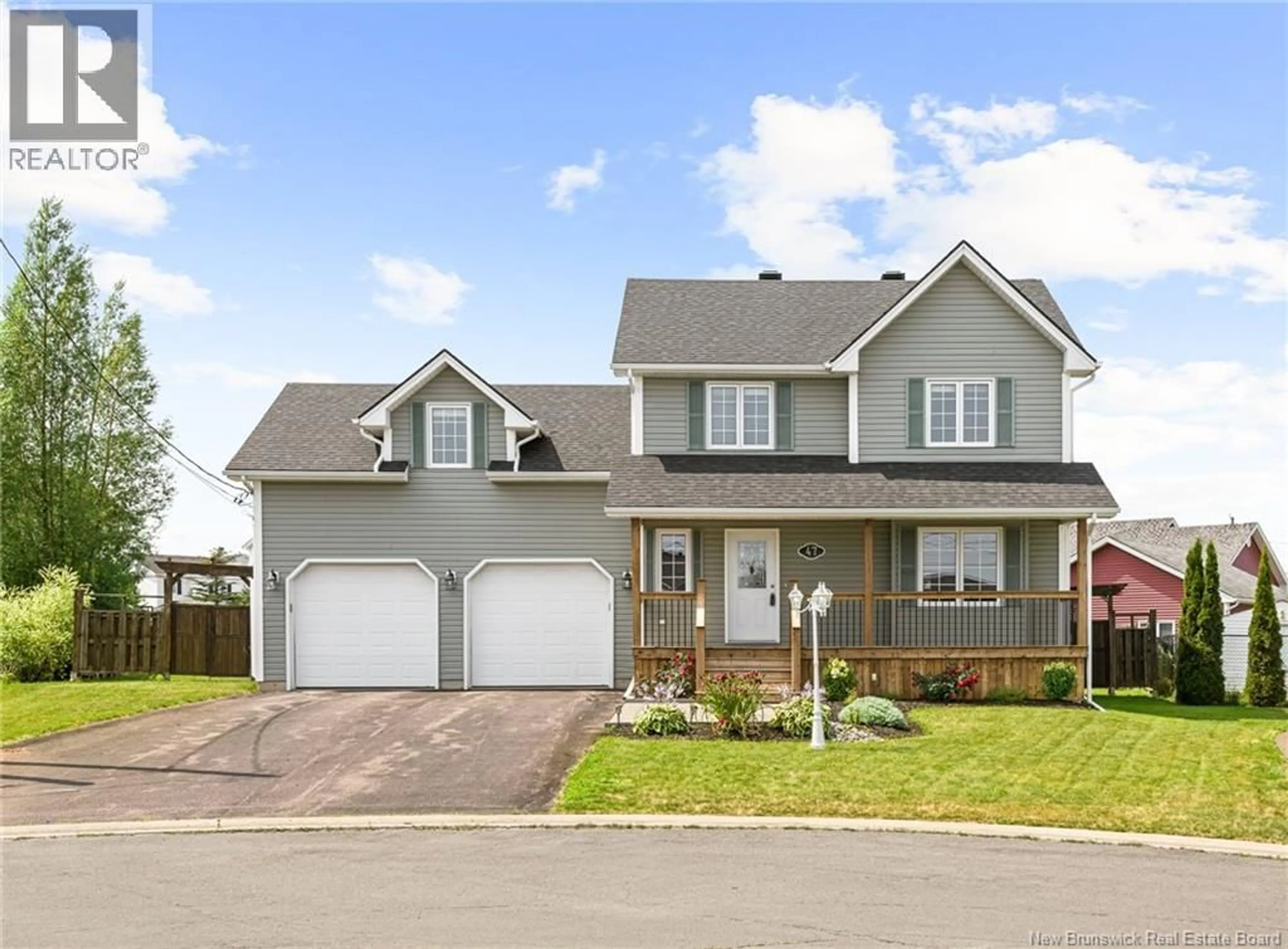 Home with vinyl exterior material, street for 47 FIELDBROOK, Moncton New Brunswick E1G5K9