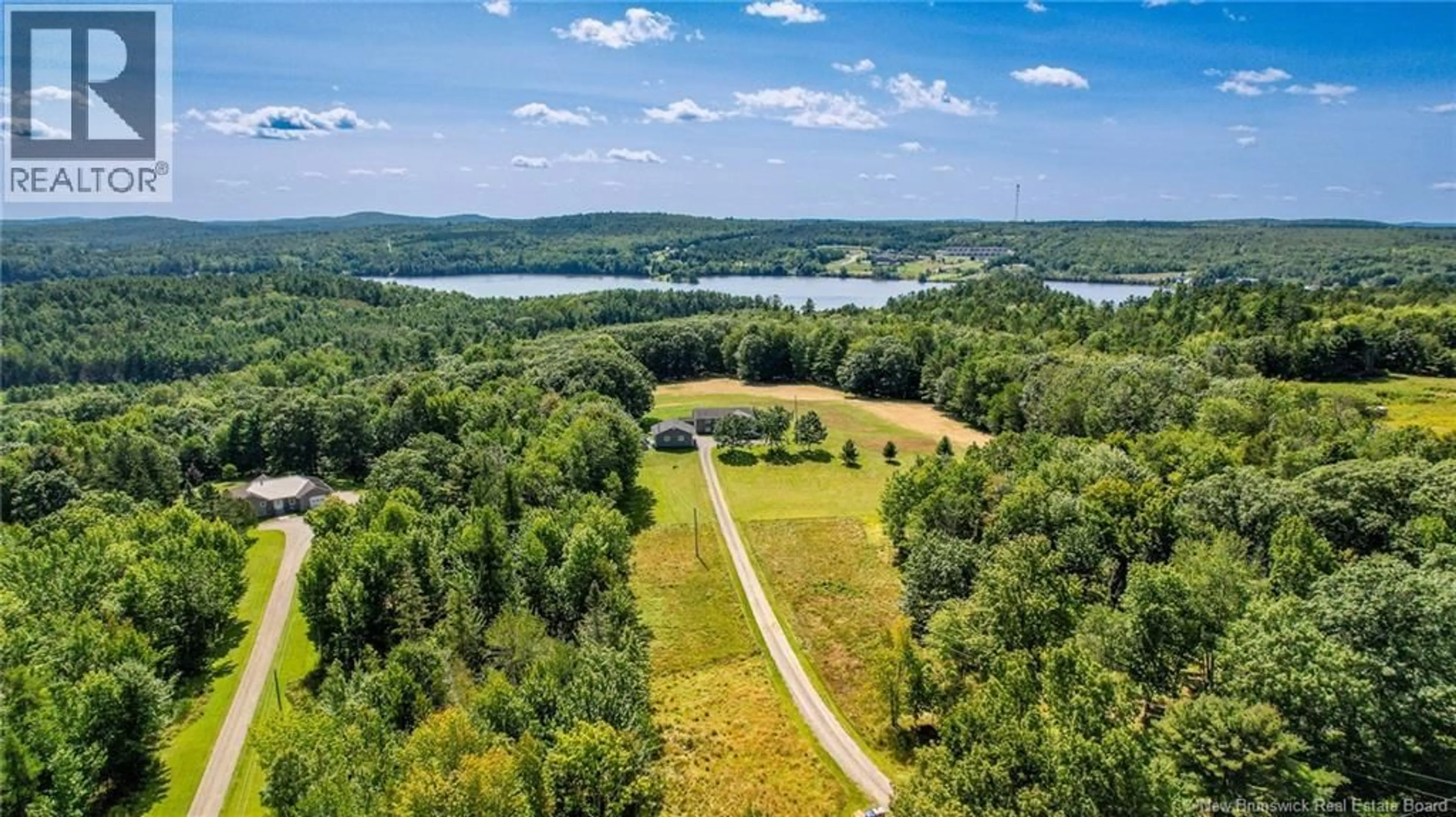 A pic from outside/outdoor area/front of a property/back of a property/a pic from drone, water/lake/river/ocean view for 441 LEDGE ROAD, Crocker Hill New Brunswick E3L3N5