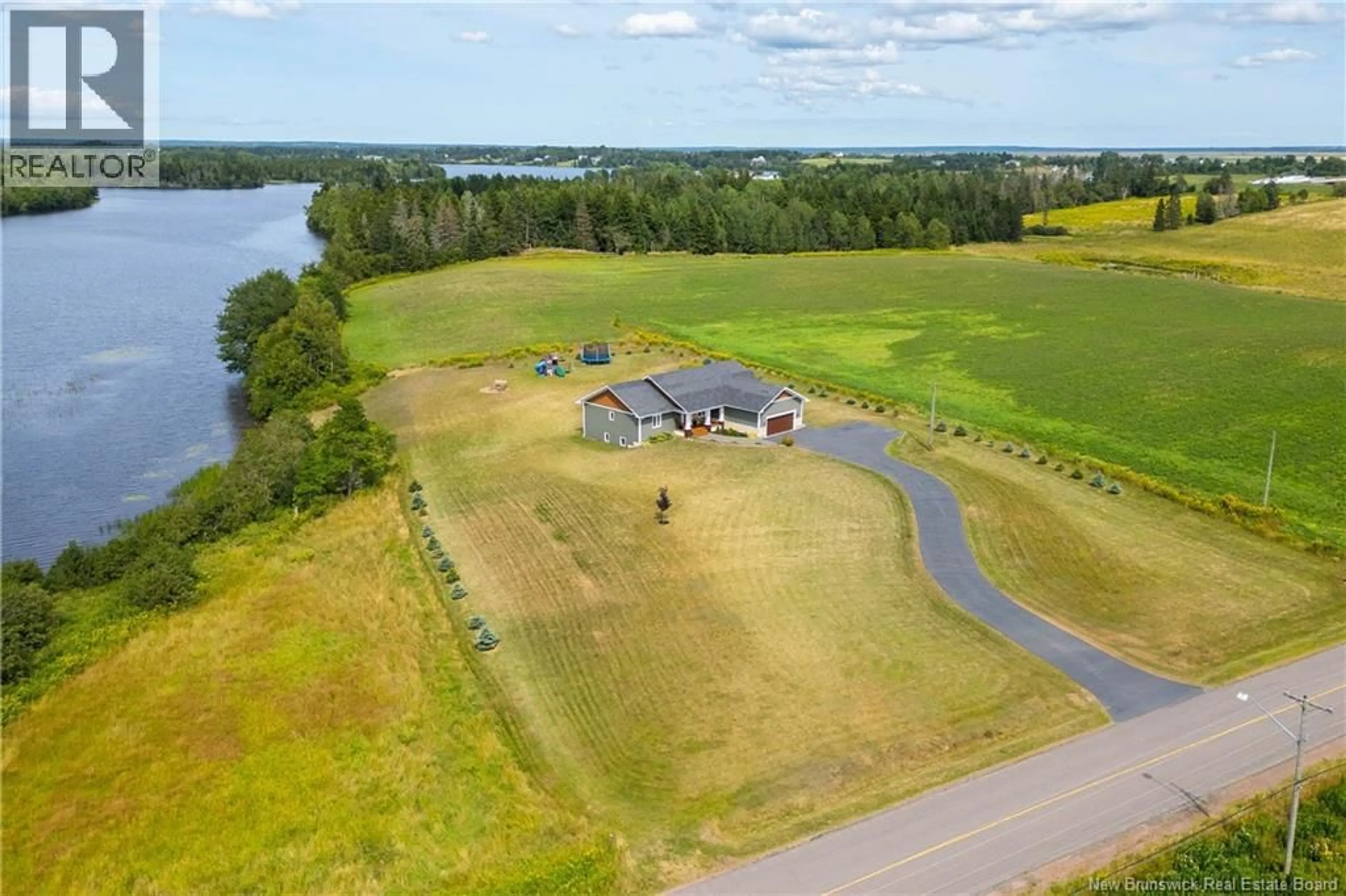 A pic from outside/outdoor area/front of a property/back of a property/a pic from drone, water/lake/river/ocean view for 99 WALKER ROAD, Sackville New Brunswick E4K3K4