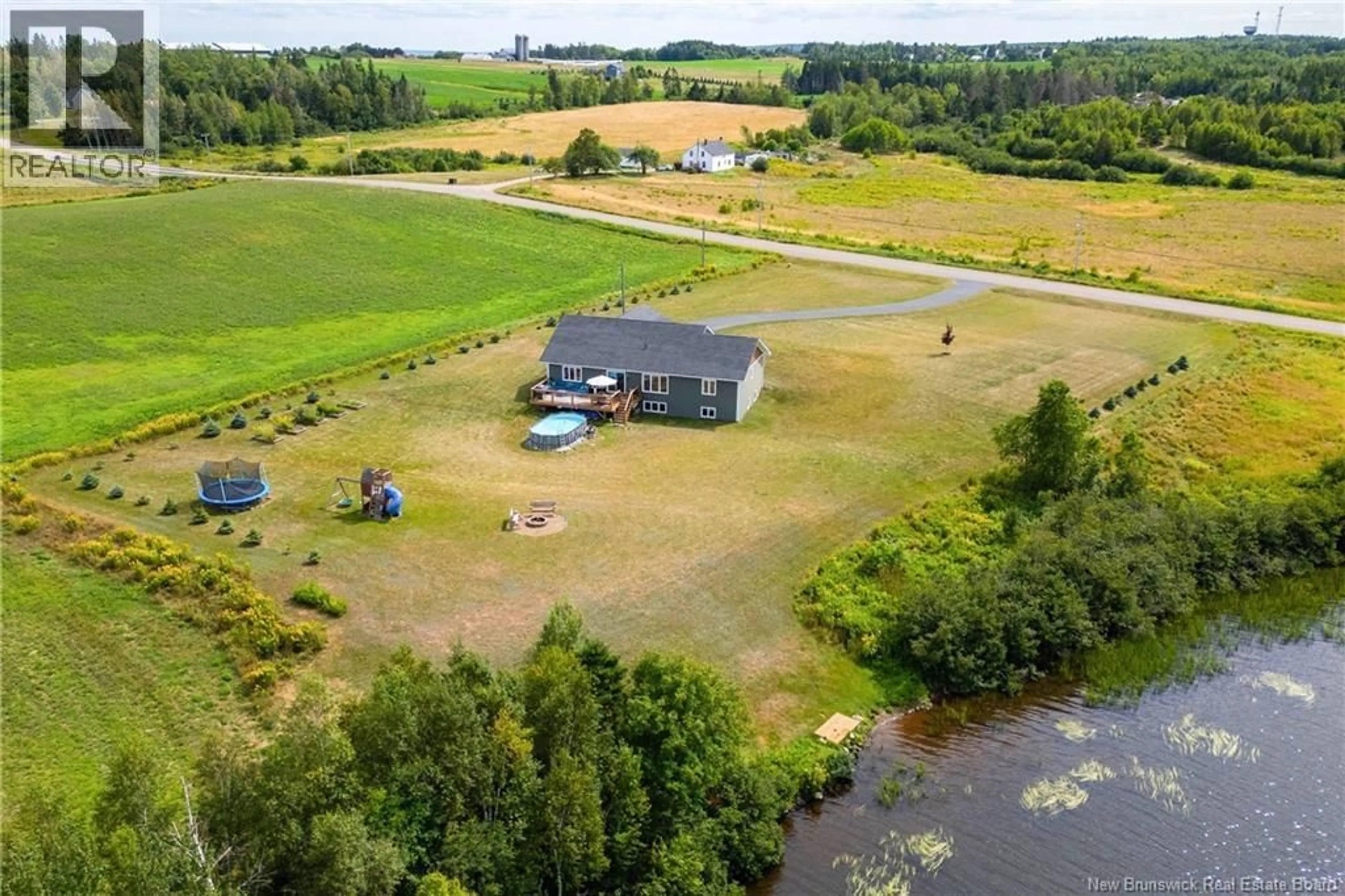 A pic from outside/outdoor area/front of a property/back of a property/a pic from drone, water/lake/river/ocean view for 99 WALKER ROAD, Sackville New Brunswick E4K3K4