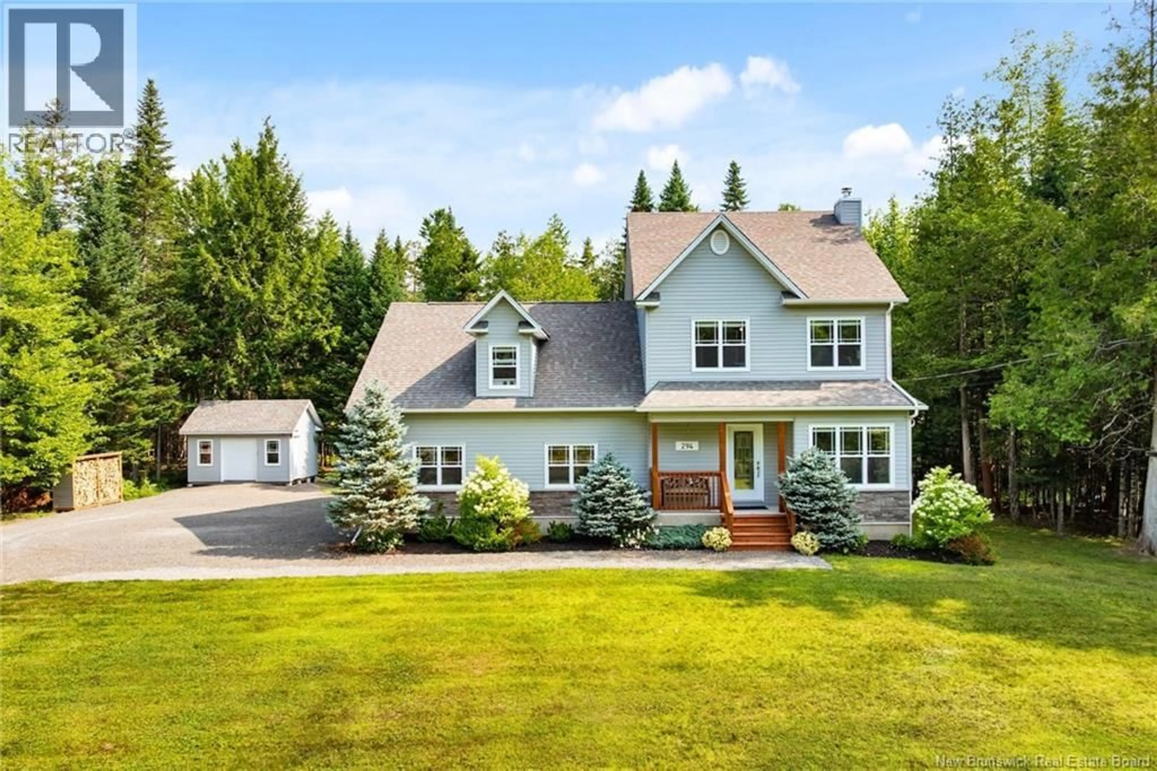 A pic from outside/outdoor area/front of a property/back of a property/a pic from drone, street for 294 TRIPP SETTLEMENT ROAD, Keswick Ridge New Brunswick E6L1W3