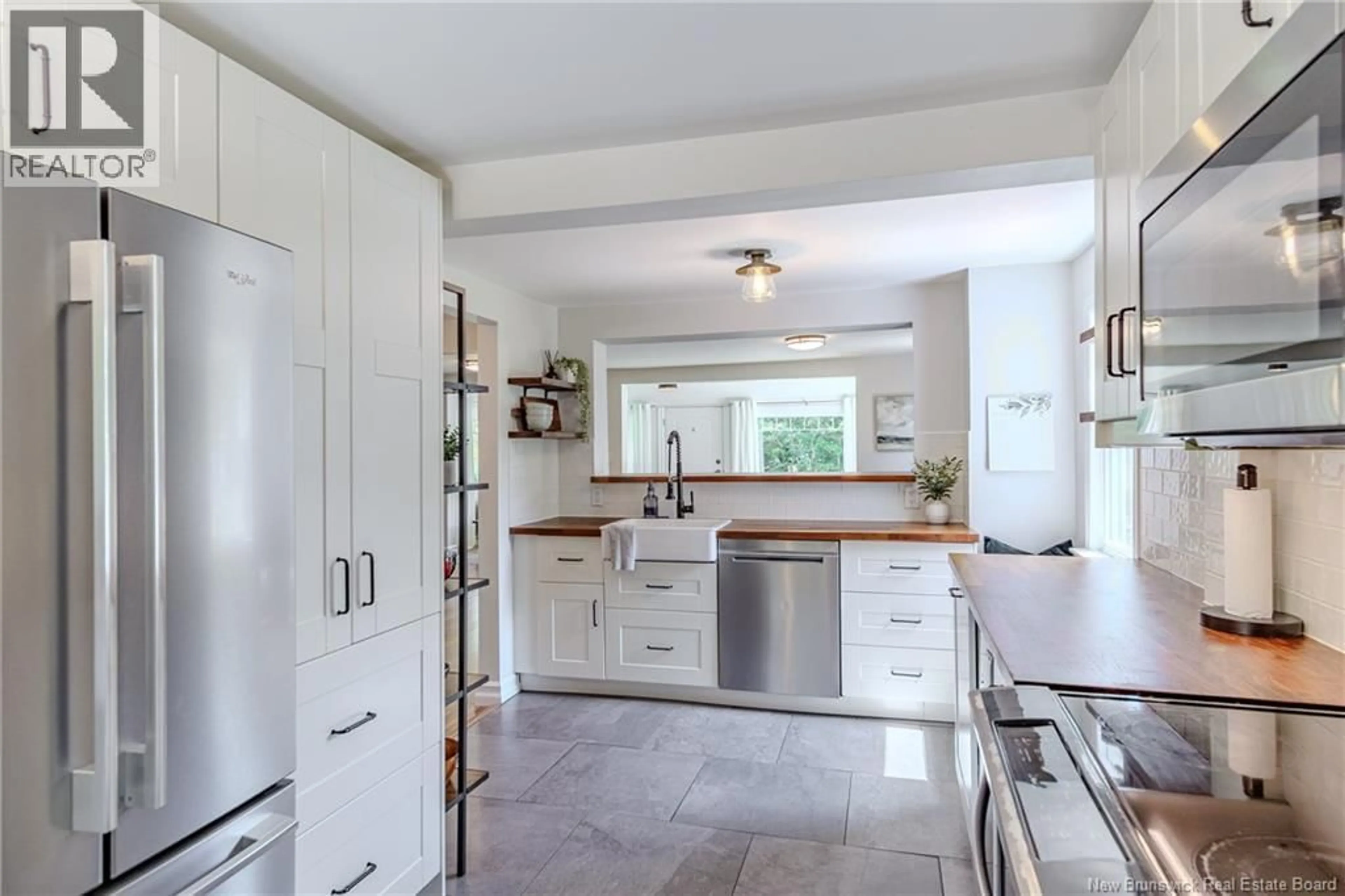 Open concept kitchen, ceramic/tile floor for 35 CENTRAL AVENUE, Grand Bay-Westfield New Brunswick E5K2M5