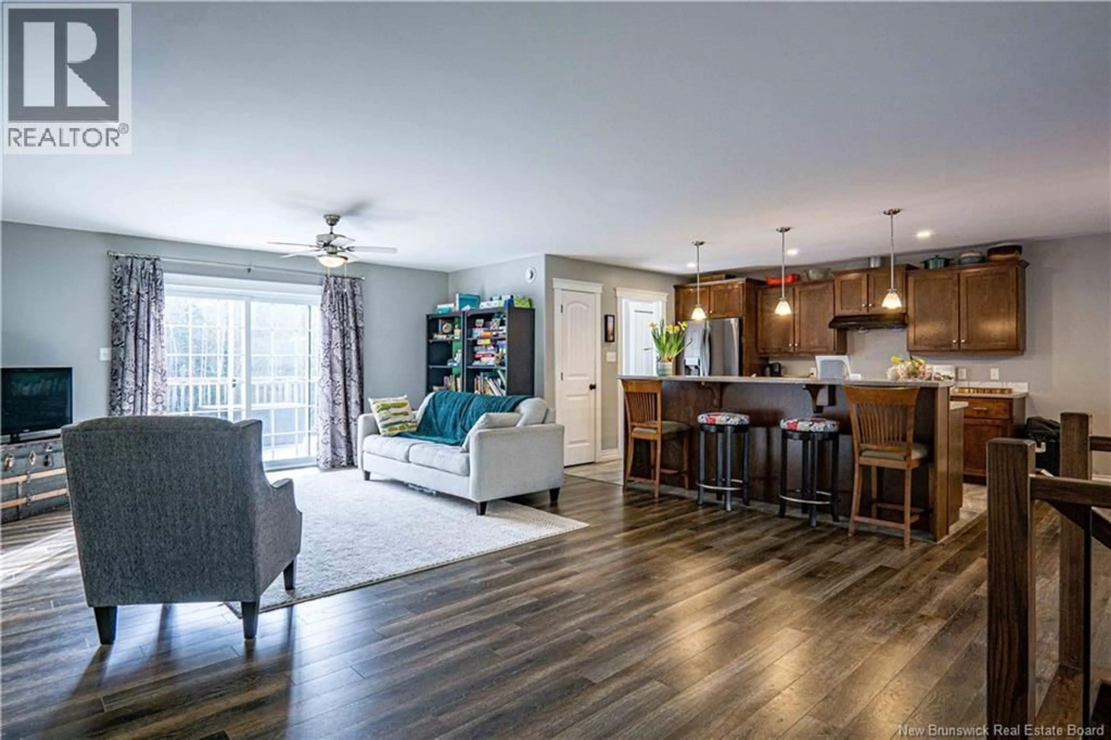 Open concept kitchen, wood/laminate floor for 1410 POST ROAD, Rusagonis New Brunswick E3B7Y2