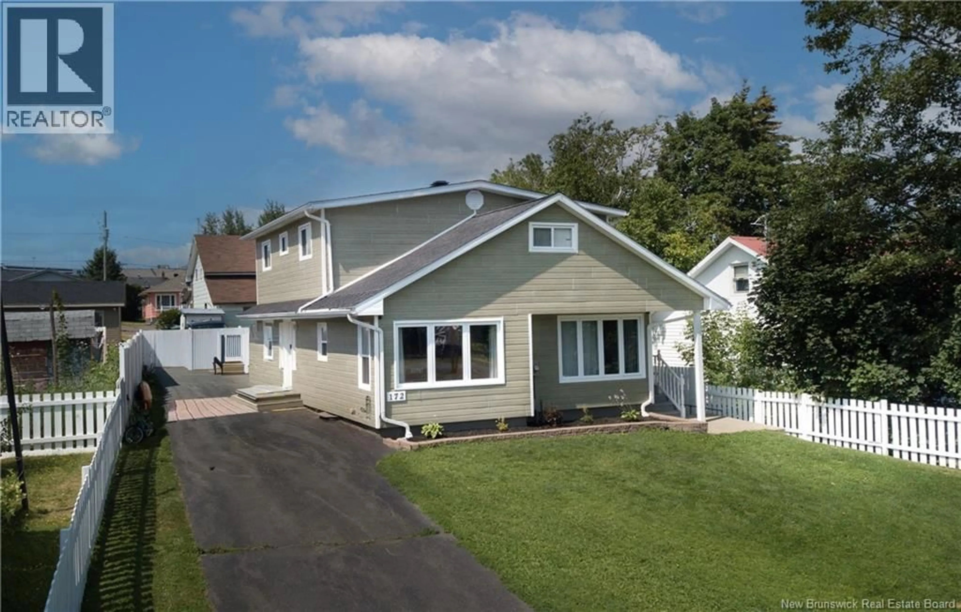 Home with vinyl exterior material, street for 172 D'ASTOUS STREET, Dalhousie New Brunswick E8C1M2