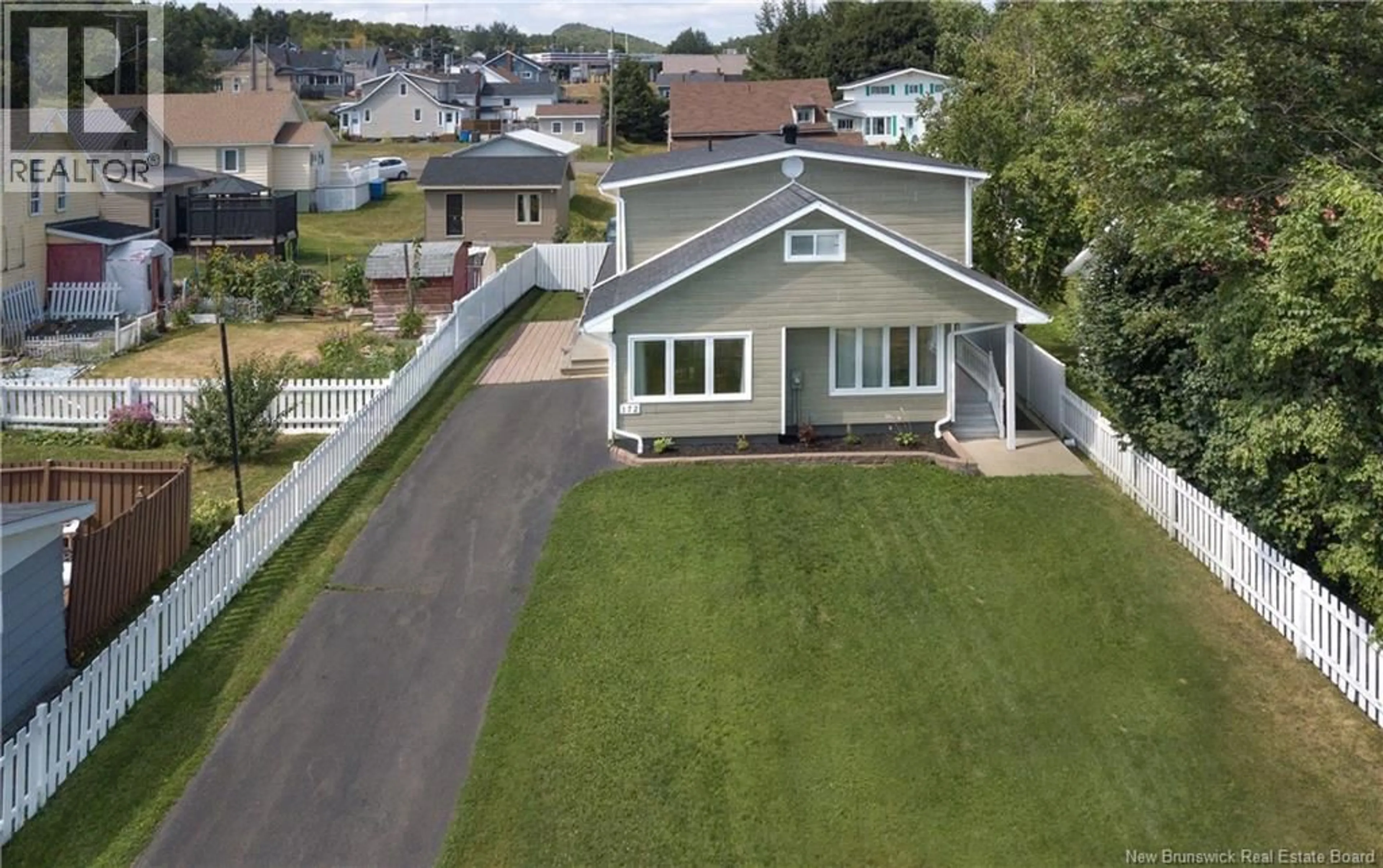 A pic from outside/outdoor area/front of a property/back of a property/a pic from drone, street for 172 D'ASTOUS STREET, Dalhousie New Brunswick E8C1M2