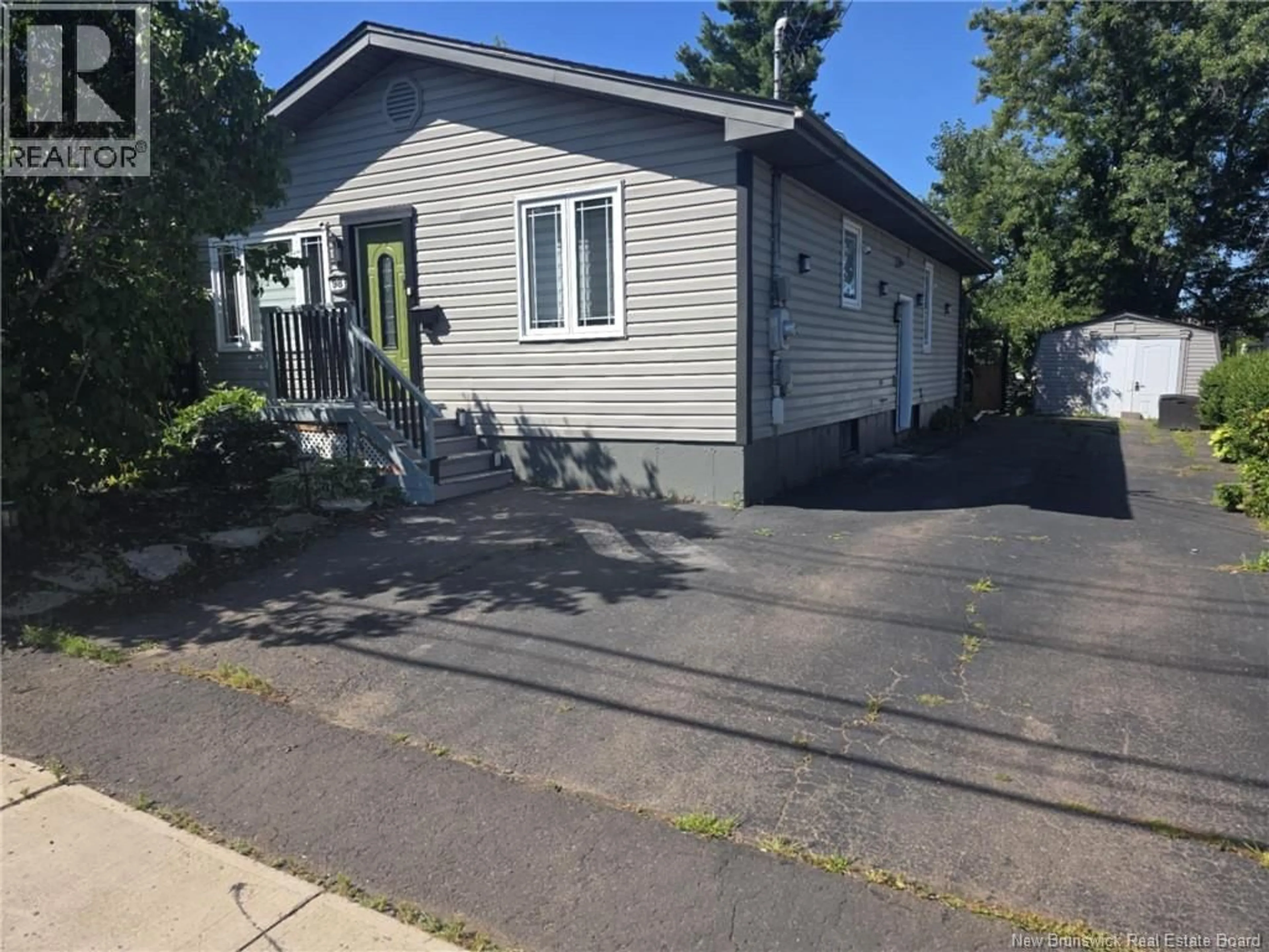 Home with vinyl exterior material, street for 98 CEDAR STREET, Moncton New Brunswick E1C7L4