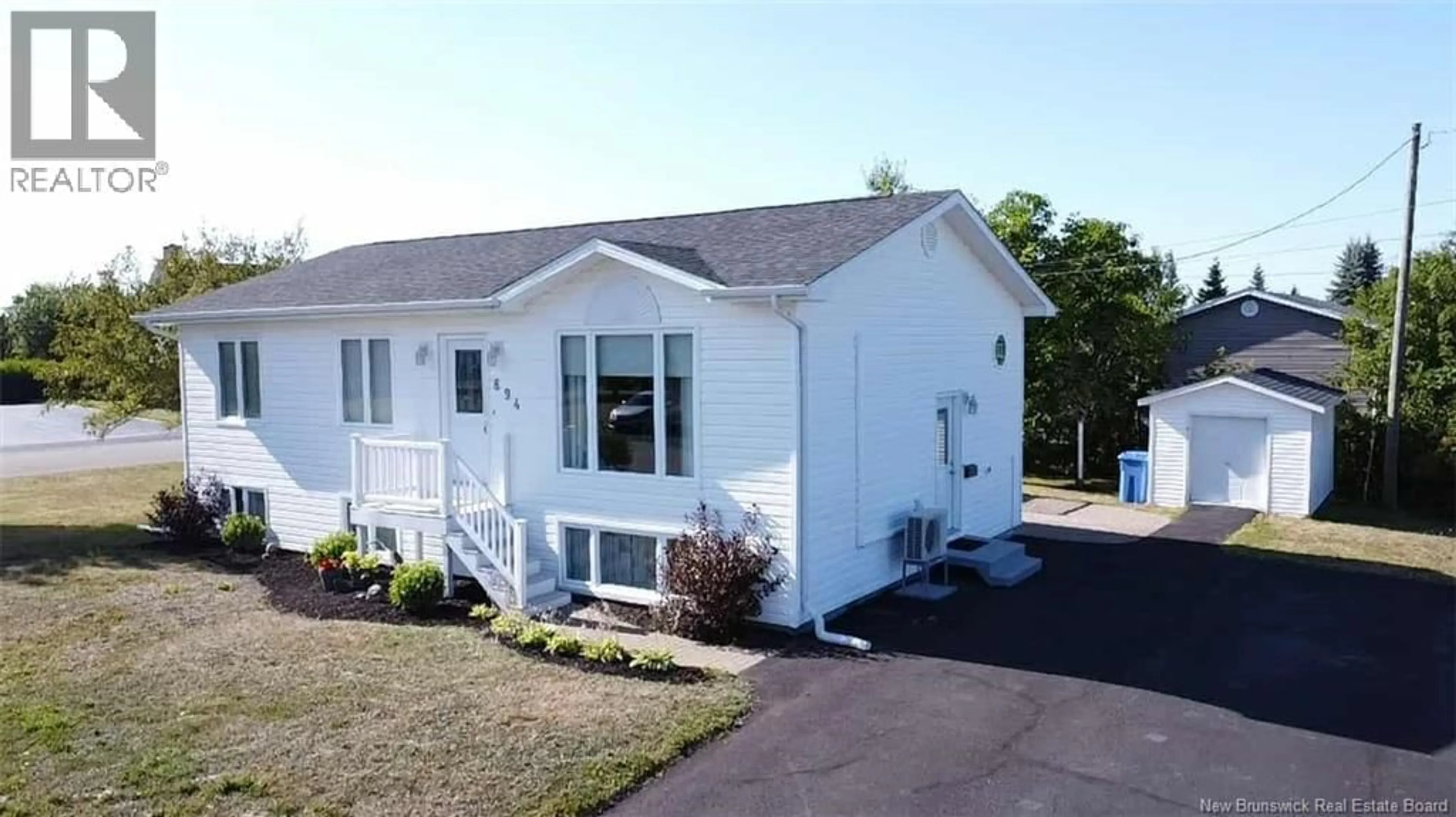 Home with vinyl exterior material, street for 894 POIRIER, Bathurst New Brunswick E2A2T8