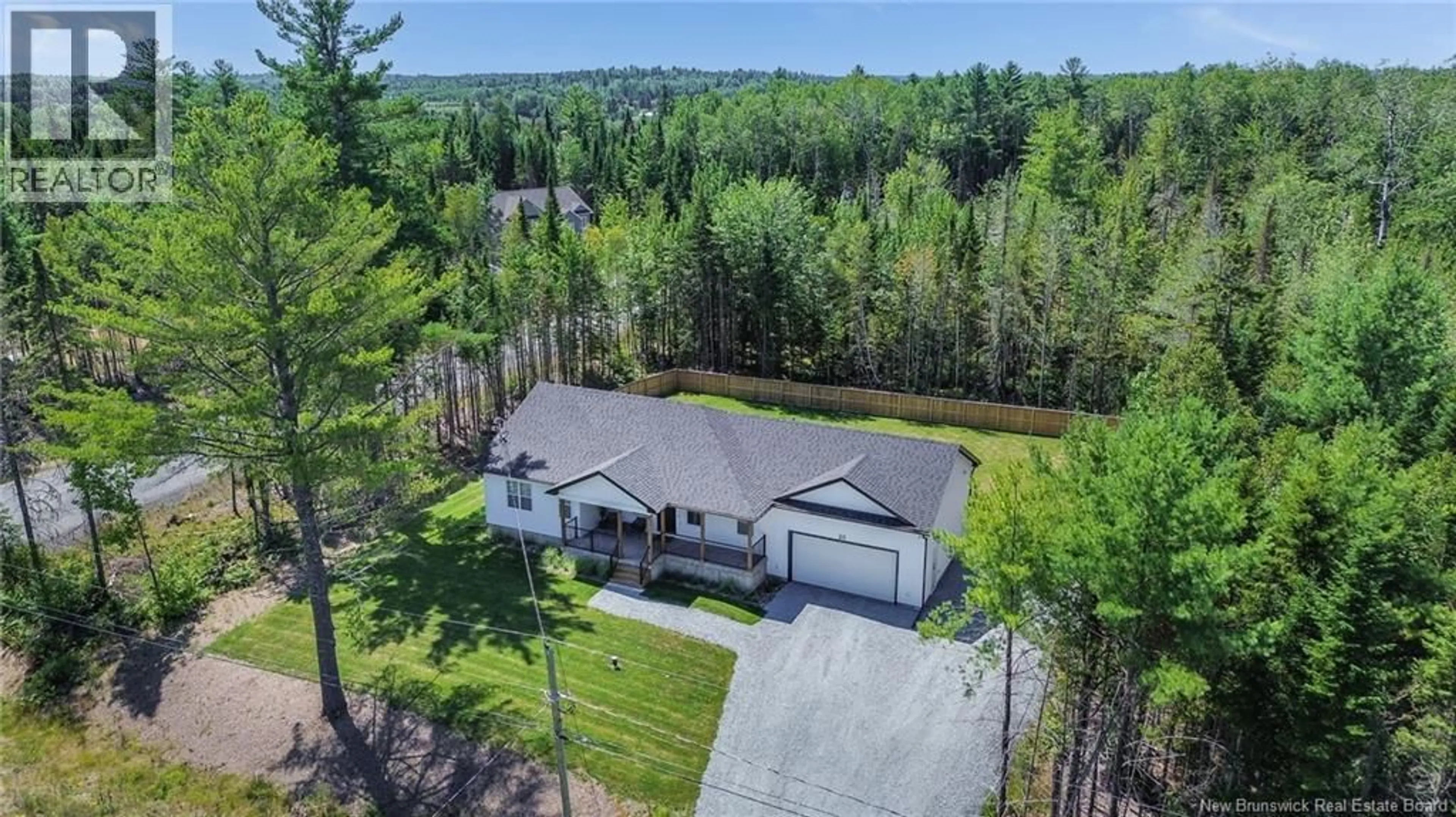 A pic from outside/outdoor area/front of a property/back of a property/a pic from drone, water/lake/river/ocean view for 20 PEABODY ROAD, Rusagonis New Brunswick E3B8Z5