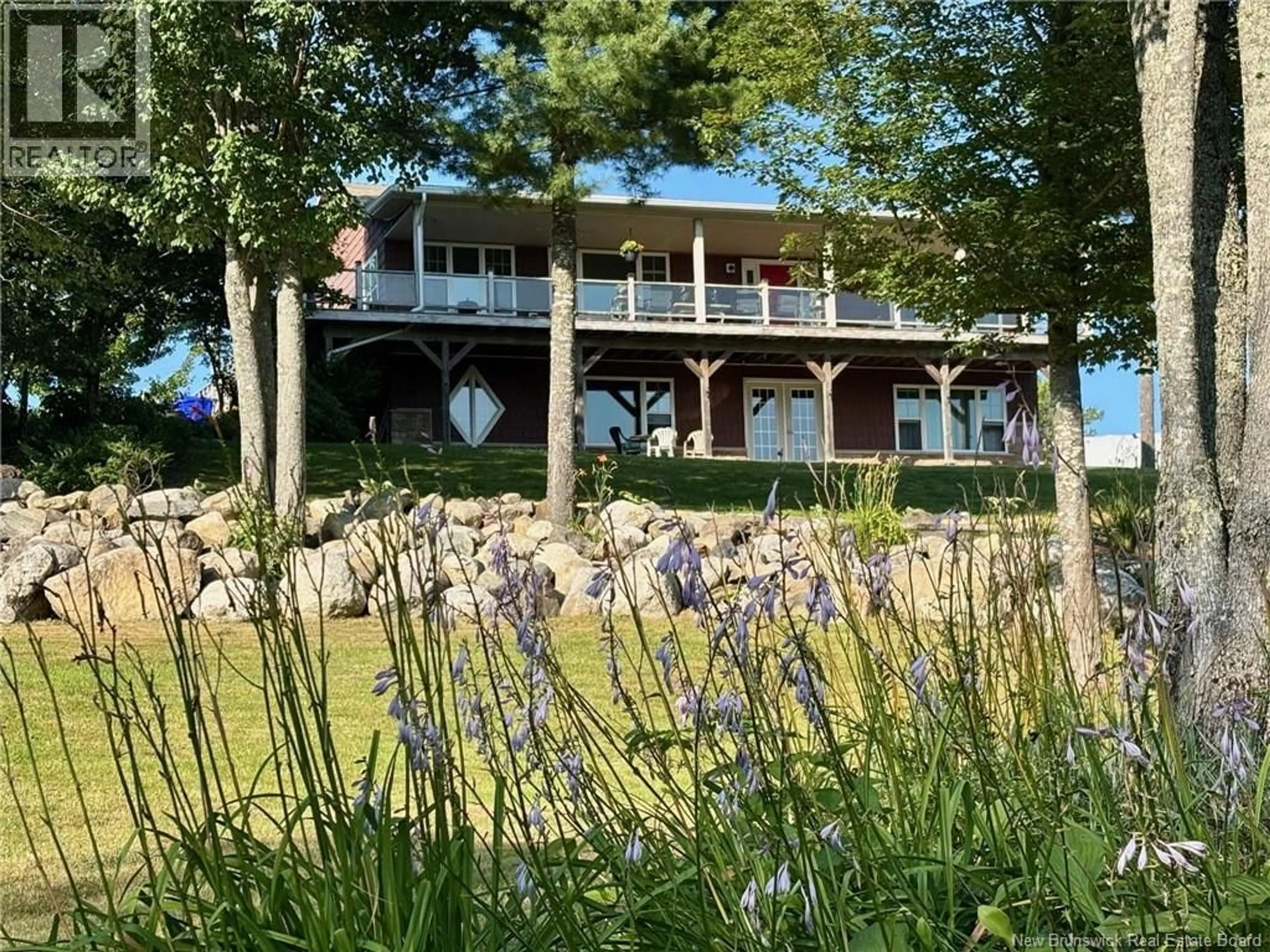 A pic from outside/outdoor area/front of a property/back of a property/a pic from drone, water/lake/river/ocean view for 112 MOORES MILLS CROSS ROAD, Moores Mills New Brunswick E5A1Y7