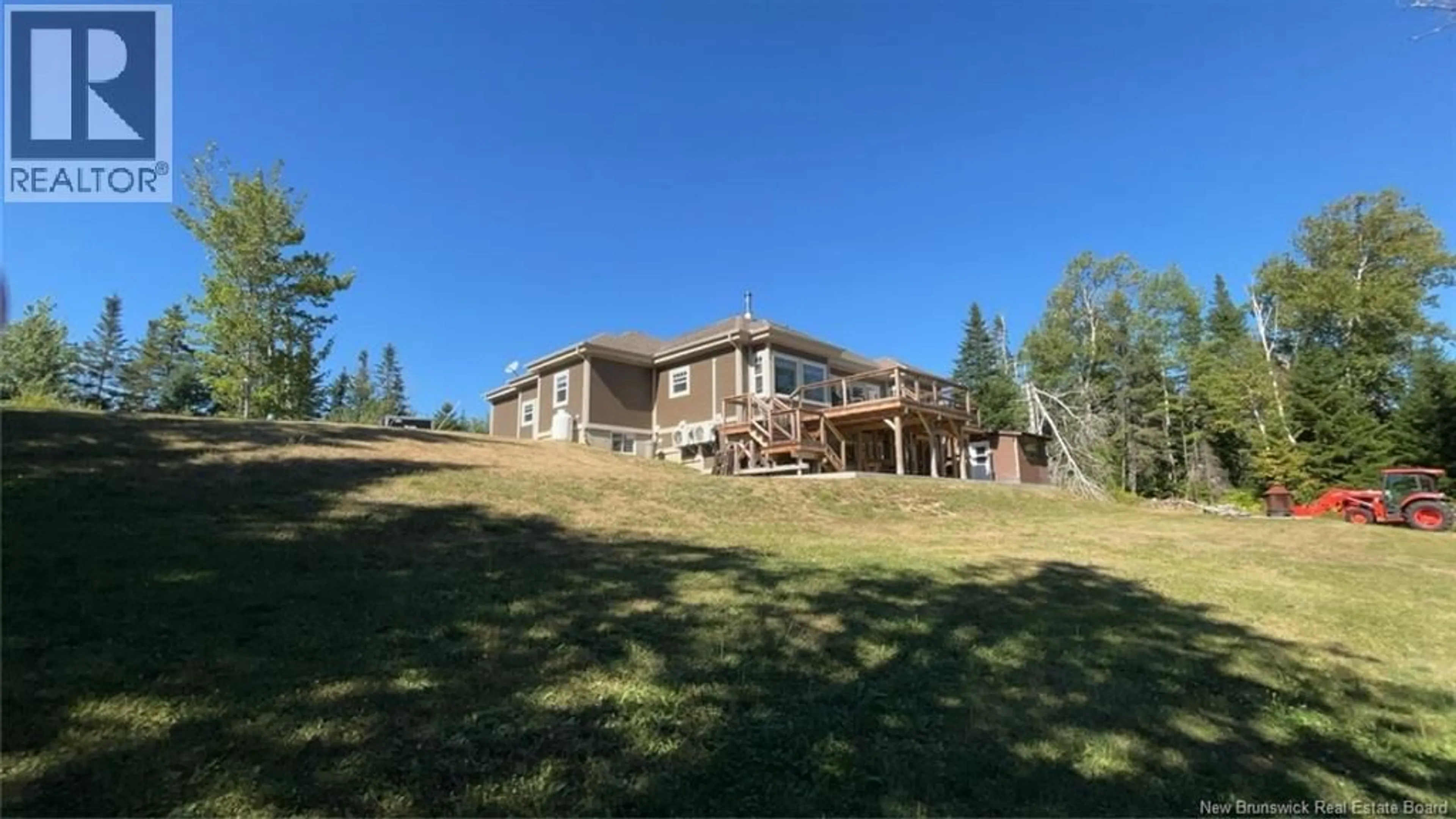 A pic from outside/outdoor area/front of a property/back of a property/a pic from drone, mountain view for 359 MILLSTREAM, Beresford New Brunswick E8K0C1