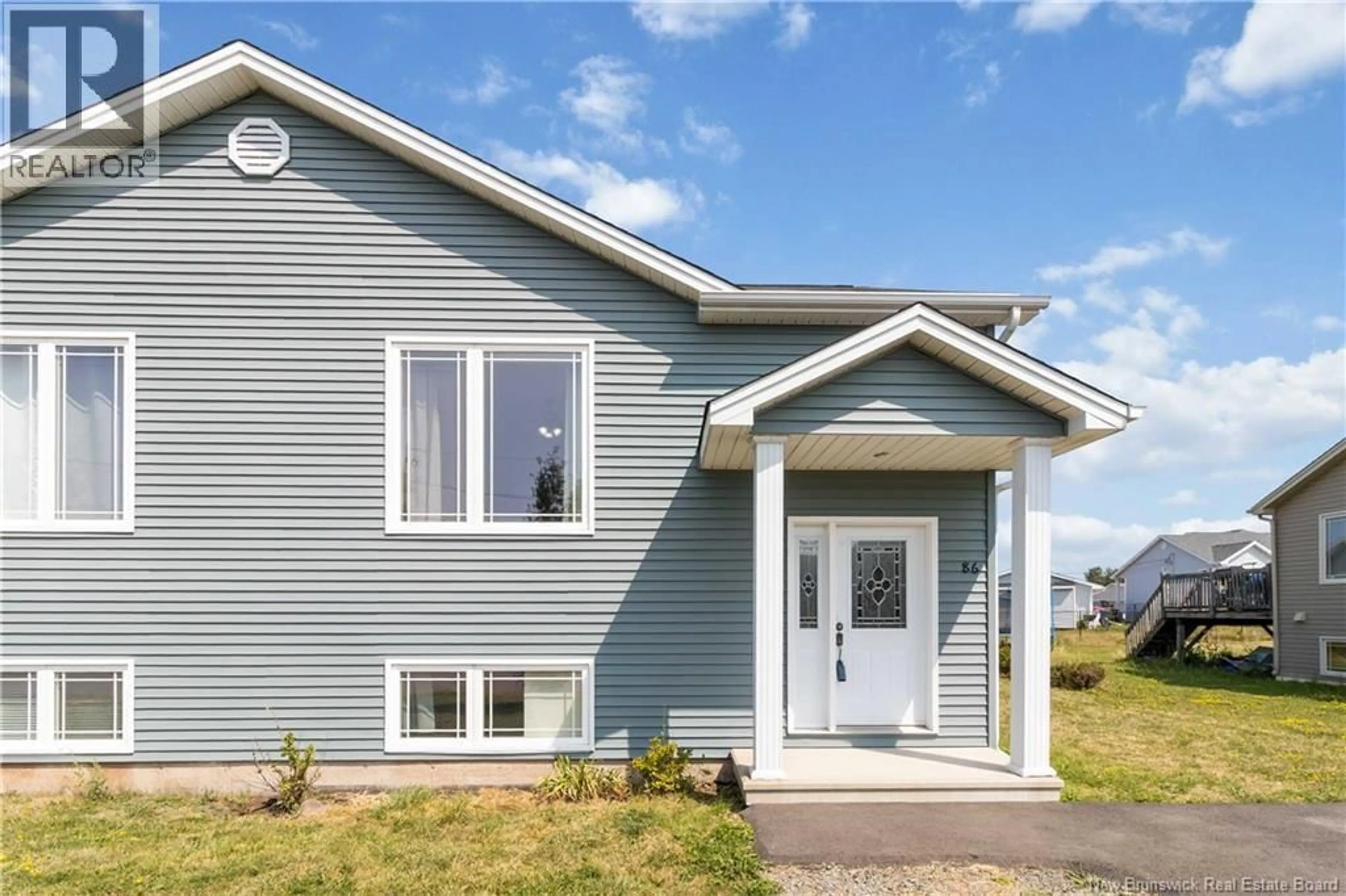 Home with vinyl exterior material, street for 86 JEANNETTE STREET, Dieppe New Brunswick E1A0K4
