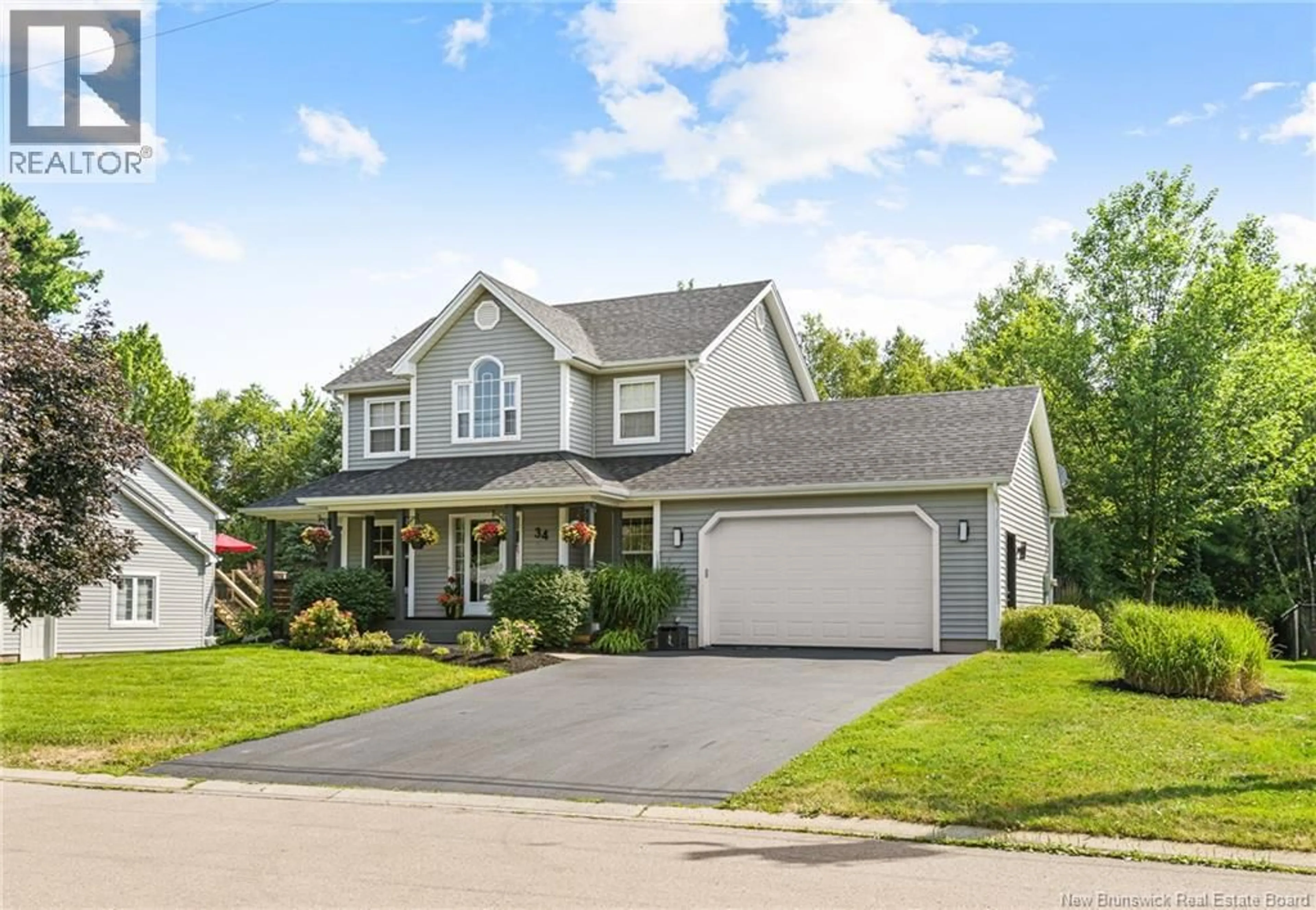 Home with vinyl exterior material, street for 34 MURIELLE CRESCENT, Dieppe New Brunswick E1A7R3