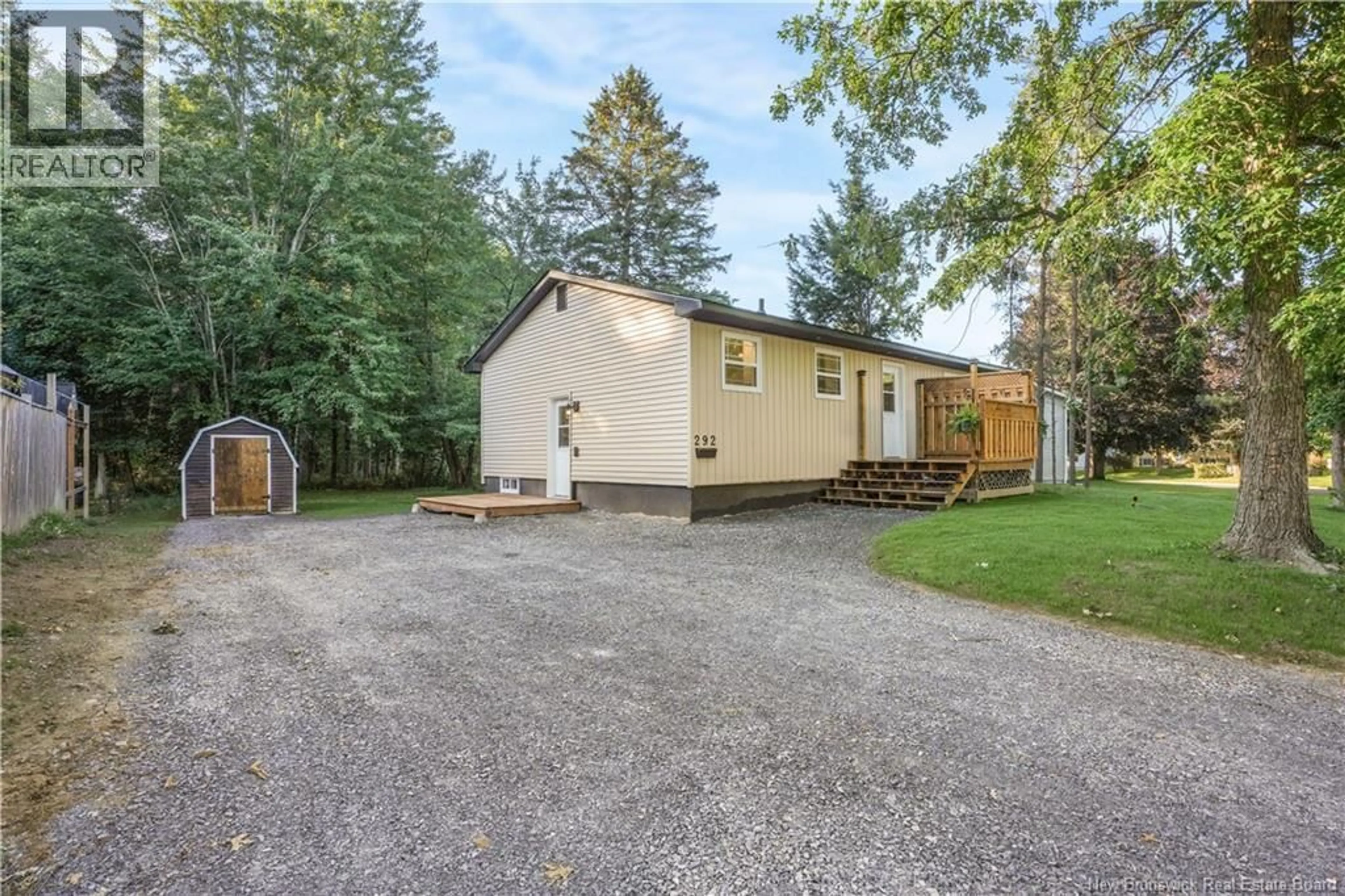 A pic from outside/outdoor area/front of a property/back of a property/a pic from drone, street for 292 MACPHERSON STREET, Marysville New Brunswick E3A4X6