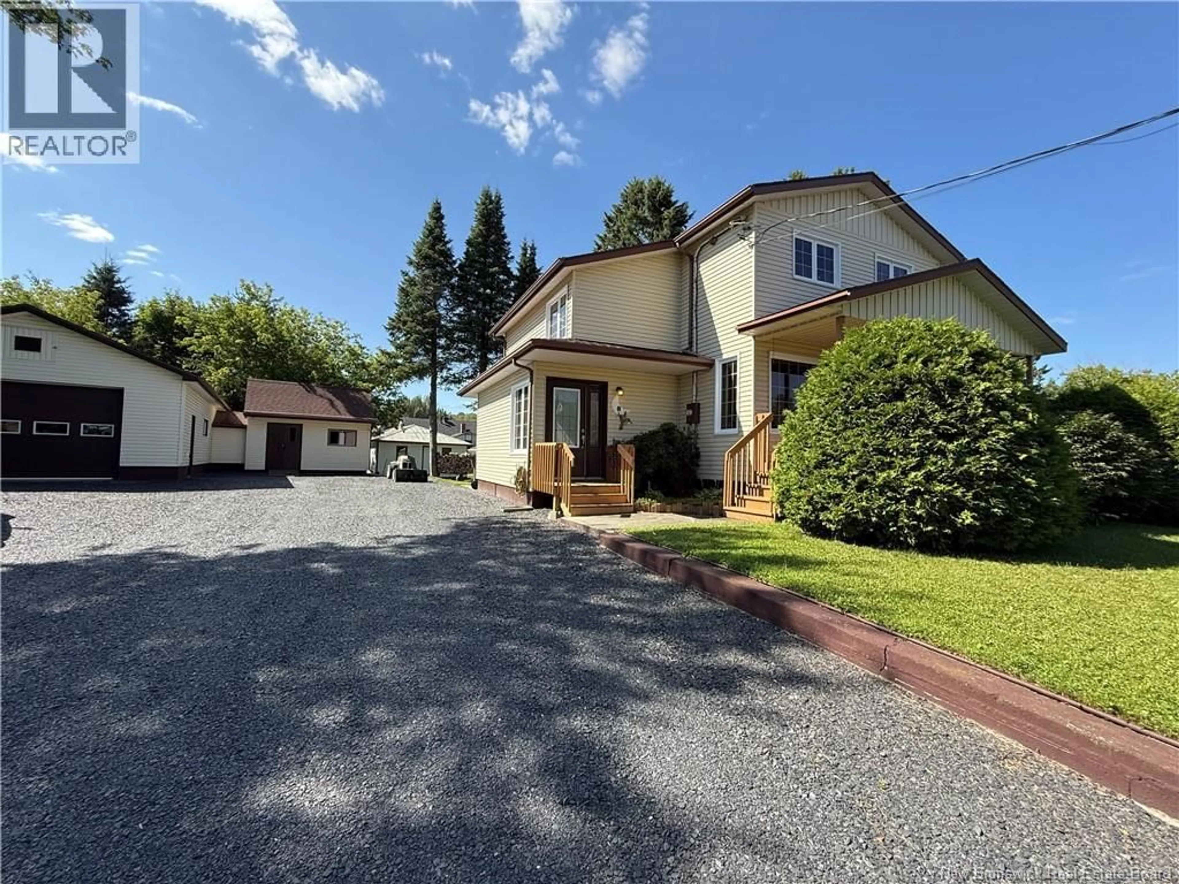 A pic from outside/outdoor area/front of a property/back of a property/a pic from drone, street for 8 BOUCHARD STREET, Saint-Basile New Brunswick E7C1A6