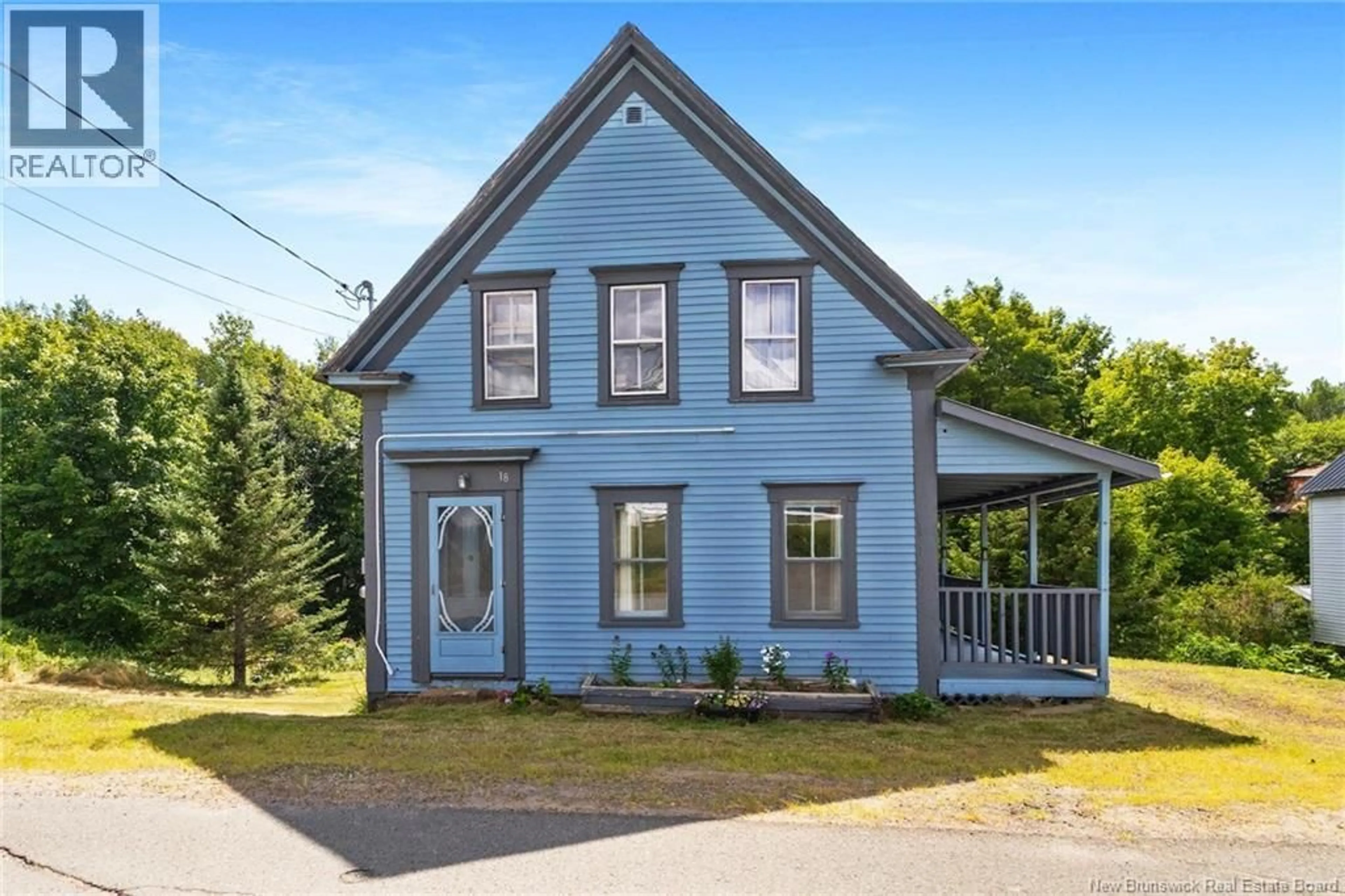 Home with vinyl exterior material, street for 18 HOWLAND RIDGE ROAD, Millville New Brunswick E6E1Y2