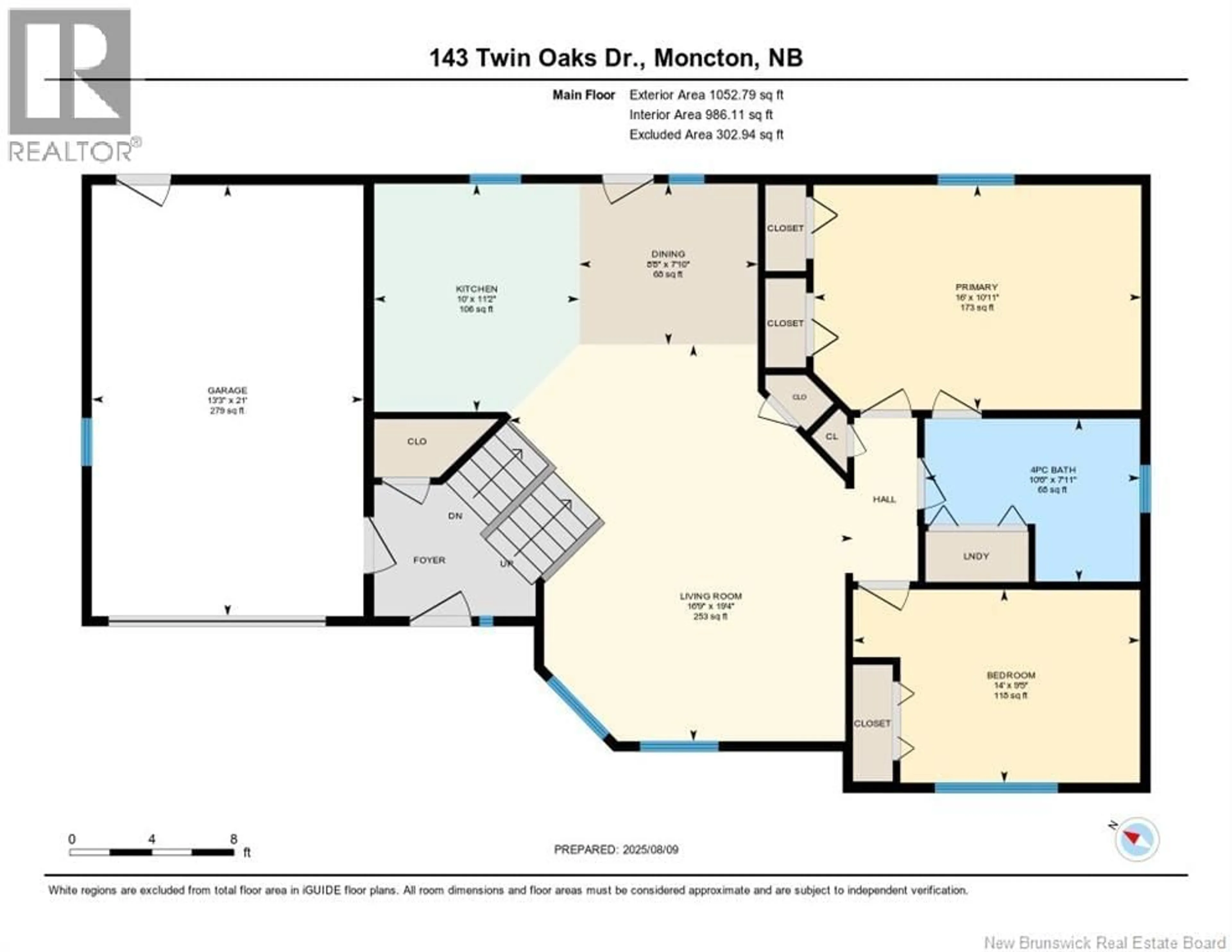 Floor plan for 143 TWIN OAKS DRIVE, Moncton New Brunswick E1G4W4