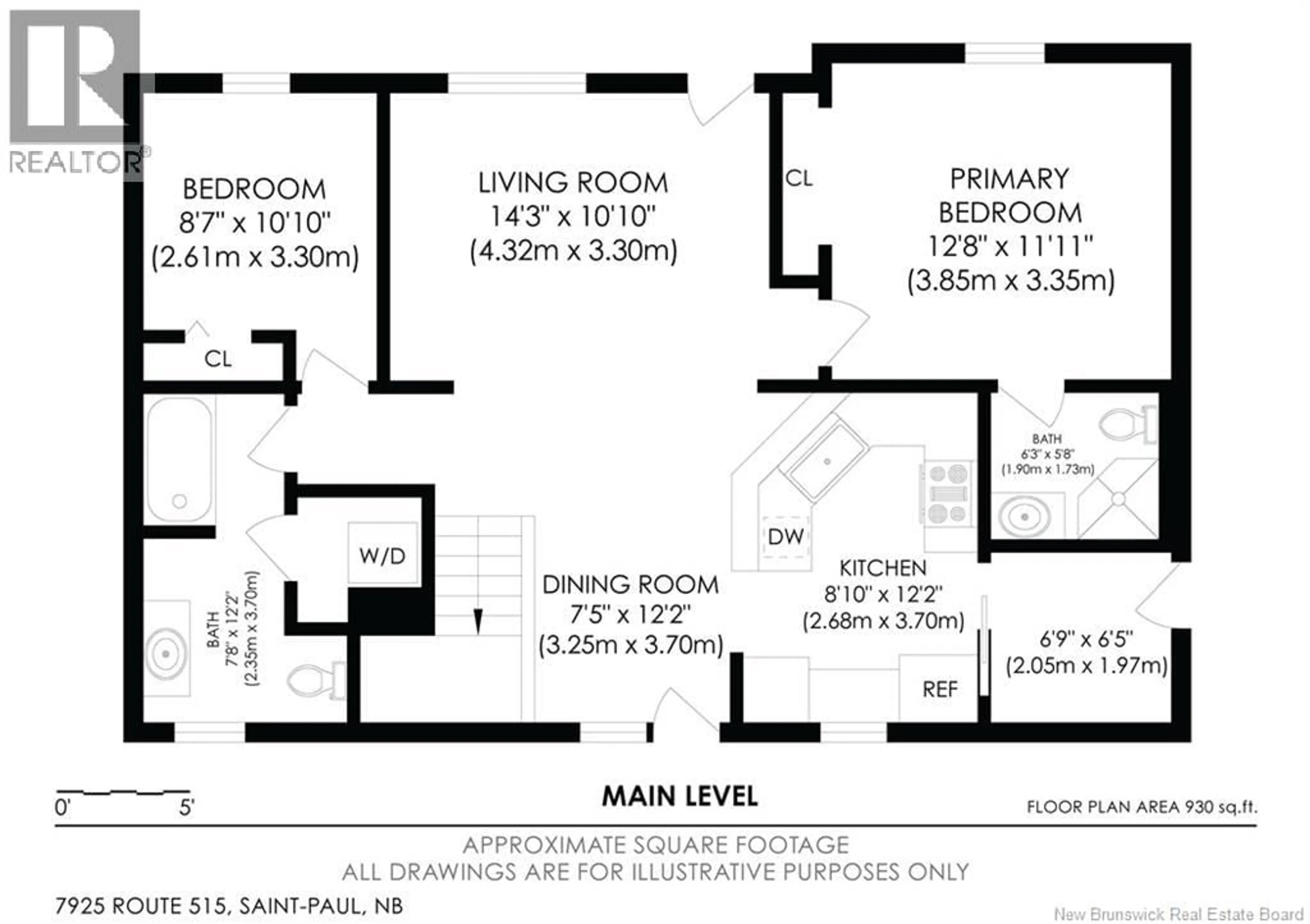 Floor plan for 7925 515 ROUTE, Saint-Paul New Brunswick E4T3R5