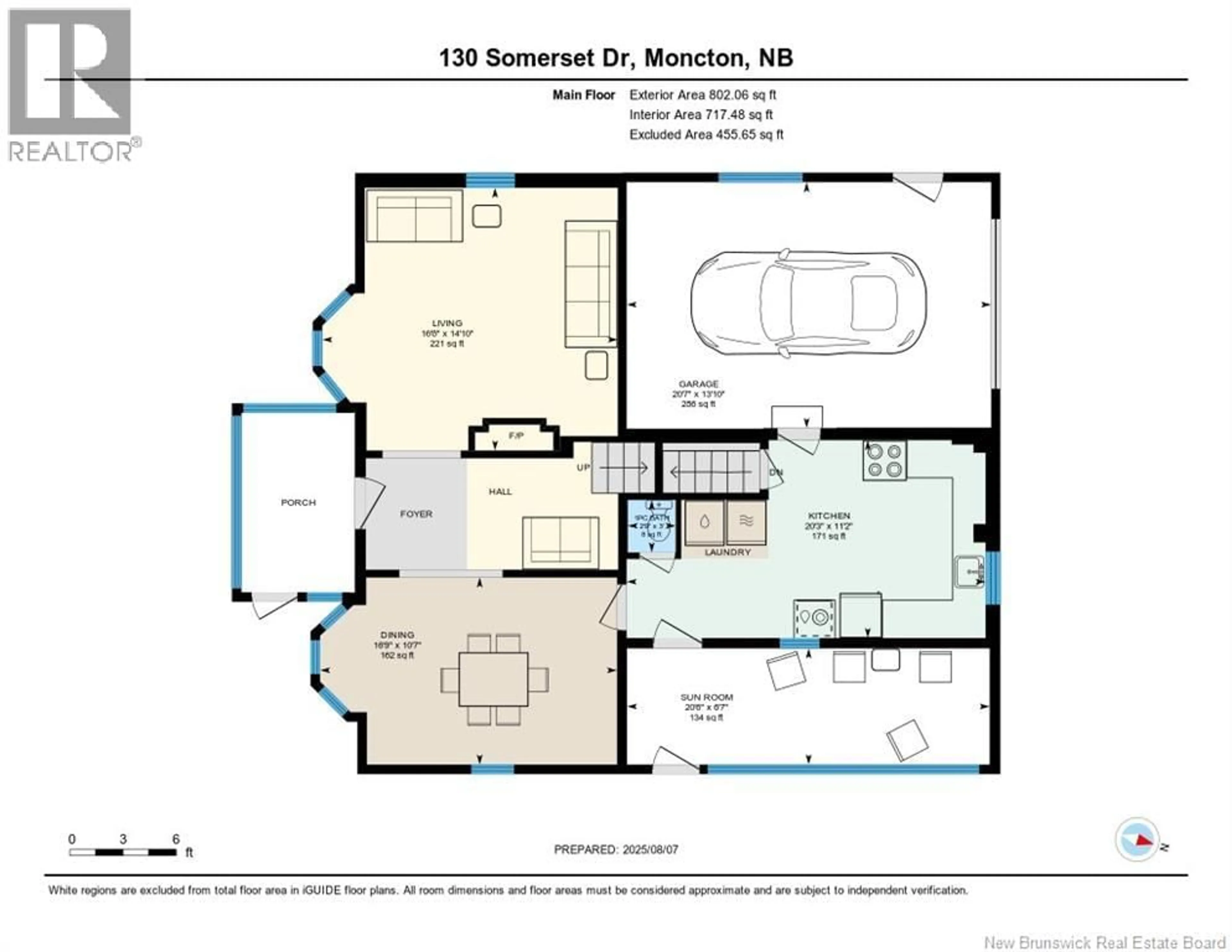 Floor plan for 130 SOMERSET DRIVE, Moncton New Brunswick E1A3V1