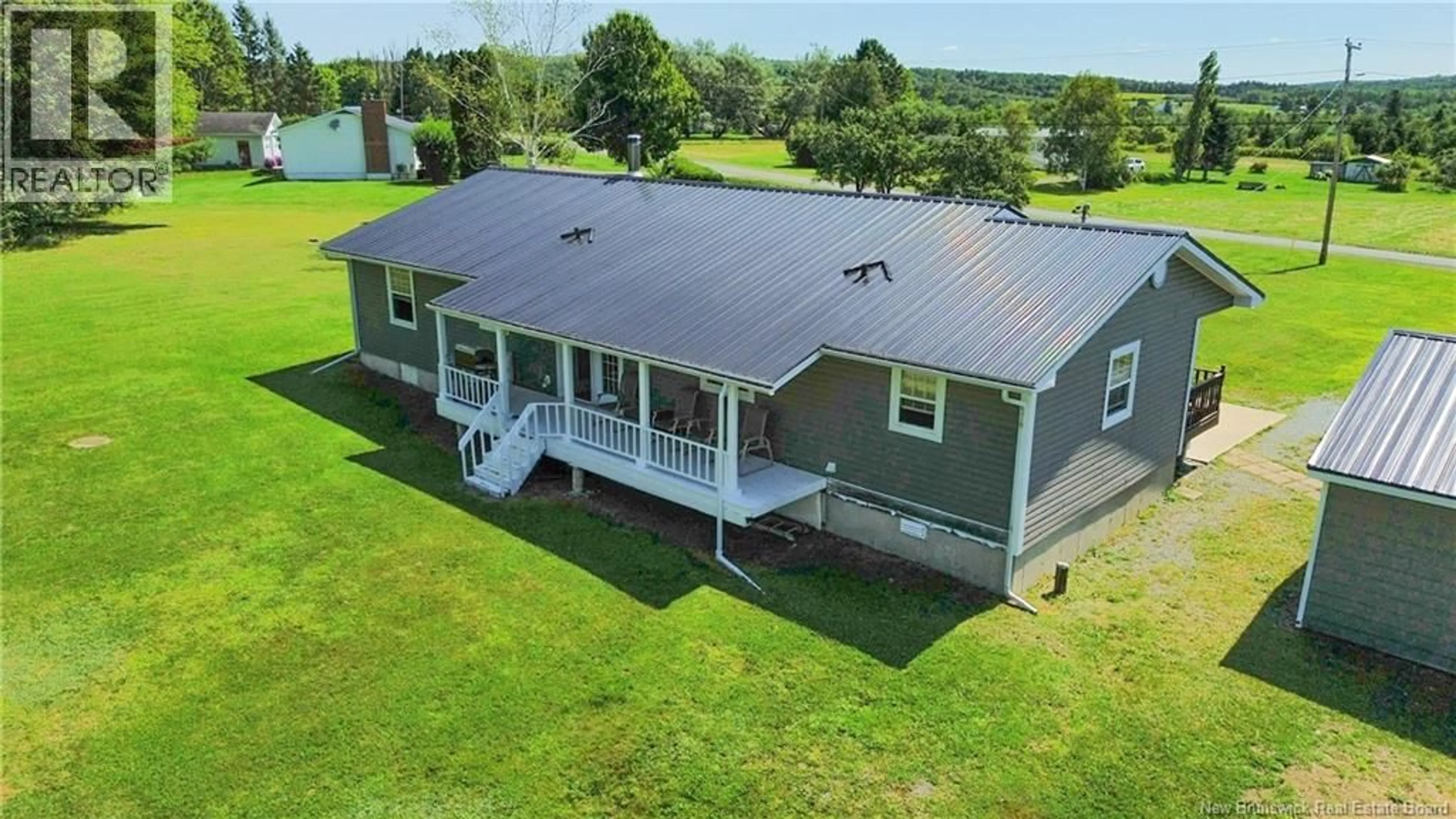 A pic from outside/outdoor area/front of a property/back of a property/a pic from drone, water/lake/river/ocean view for 1819 ROUTE 103, Wakefield New Brunswick E7M1B2