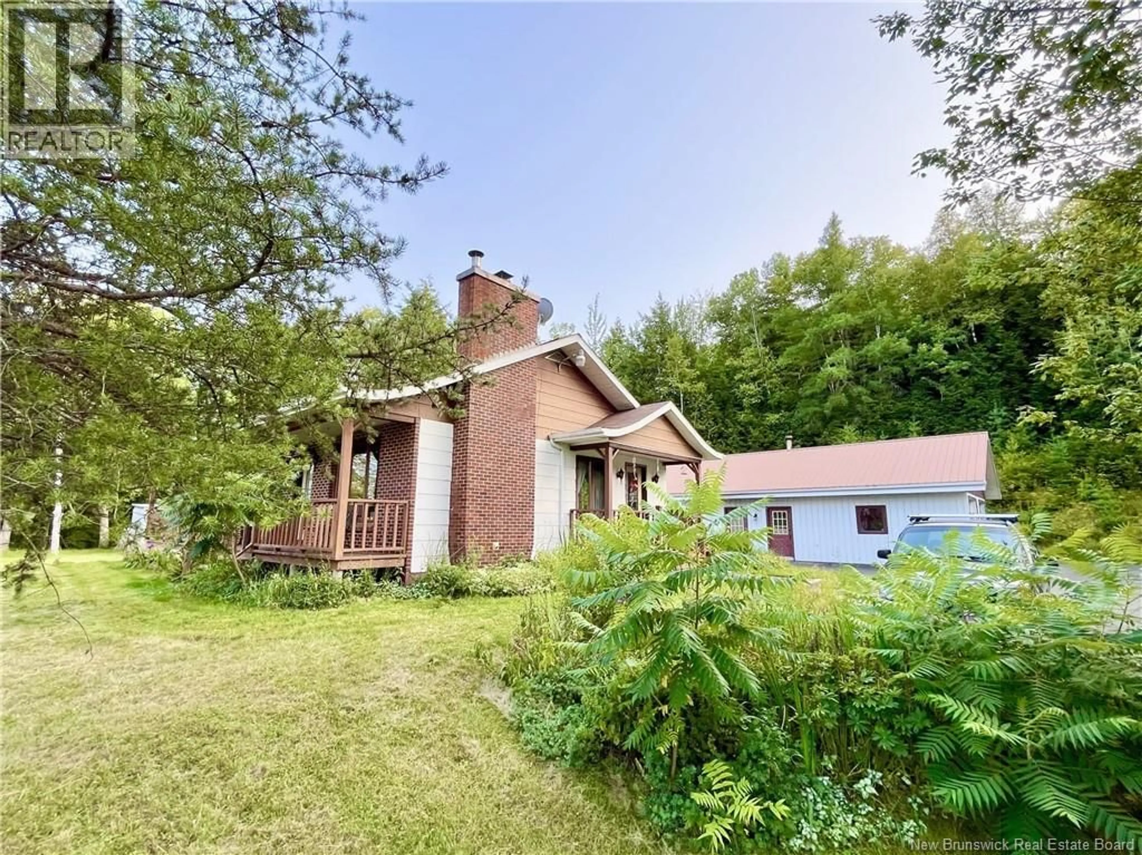 A pic from outside/outdoor area/front of a property/back of a property/a pic from drone, forest/trees view for 5 FORT MEDUCTIC ROAD, Hay Settlement New Brunswick E7N2V4