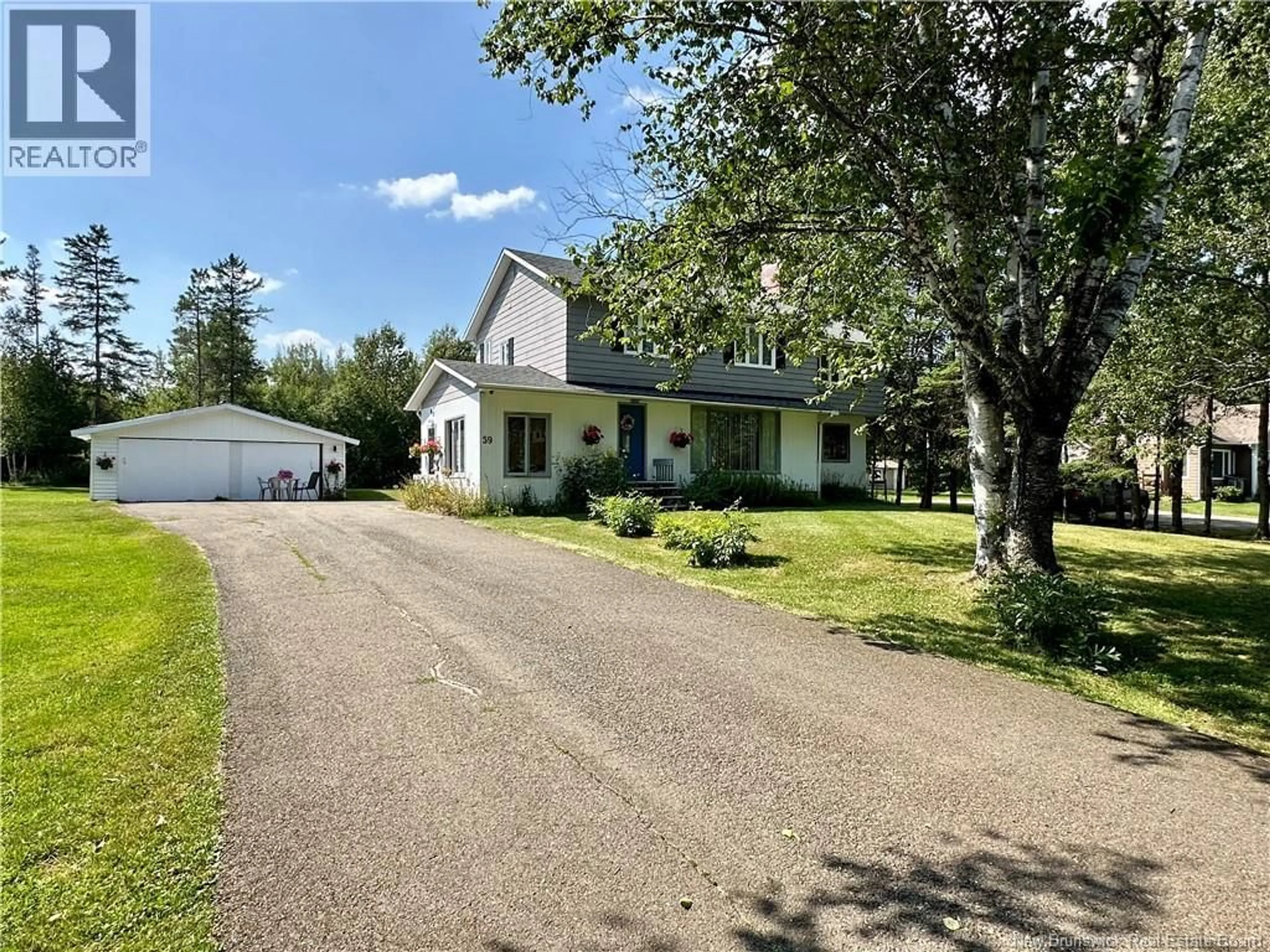 A pic from outside/outdoor area/front of a property/back of a property/a pic from drone, street for 59 HILLCREST STREET, Plaster Rock New Brunswick E7G1V2