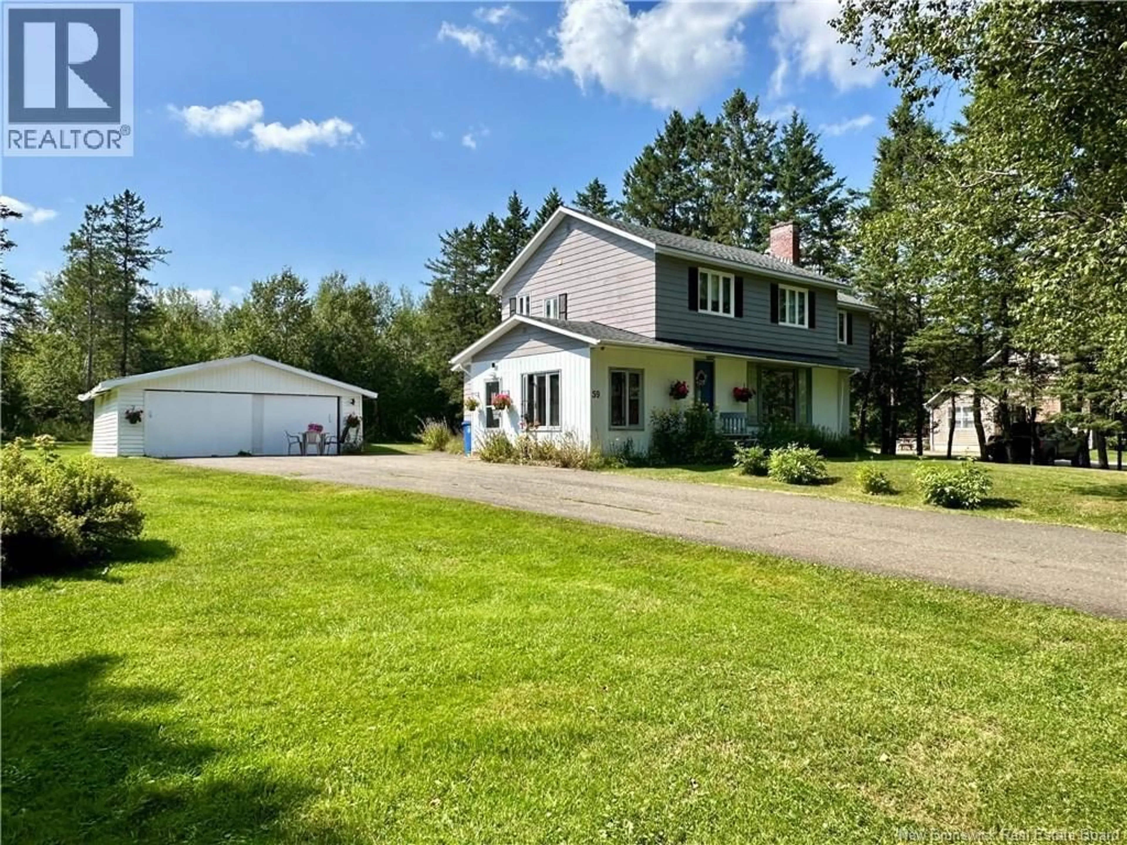 A pic from outside/outdoor area/front of a property/back of a property/a pic from drone, street for 59 HILLCREST STREET, Plaster Rock New Brunswick E7G1V2