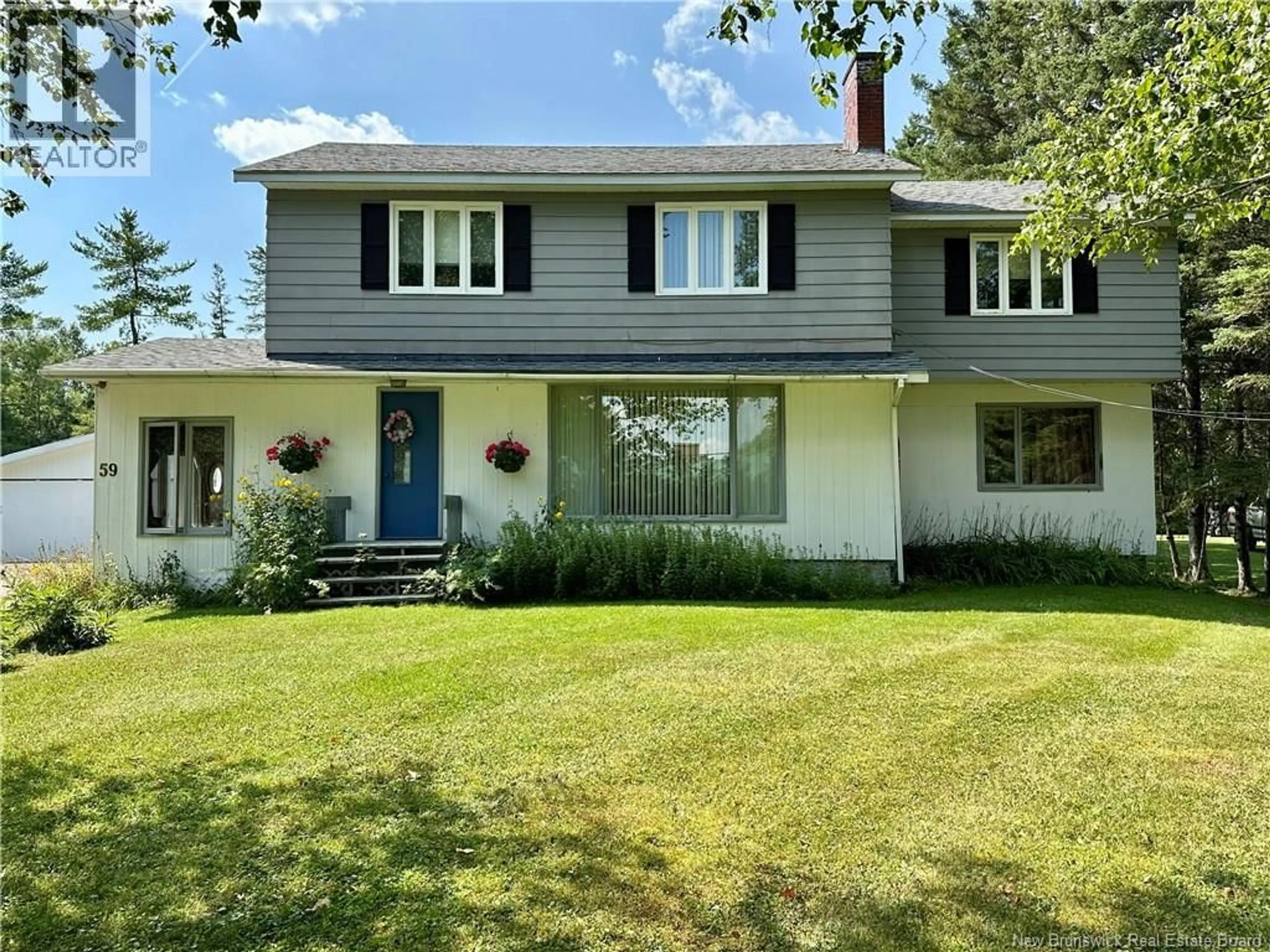 Home with vinyl exterior material, street for 59 HILLCREST STREET, Plaster Rock New Brunswick E7G1V2