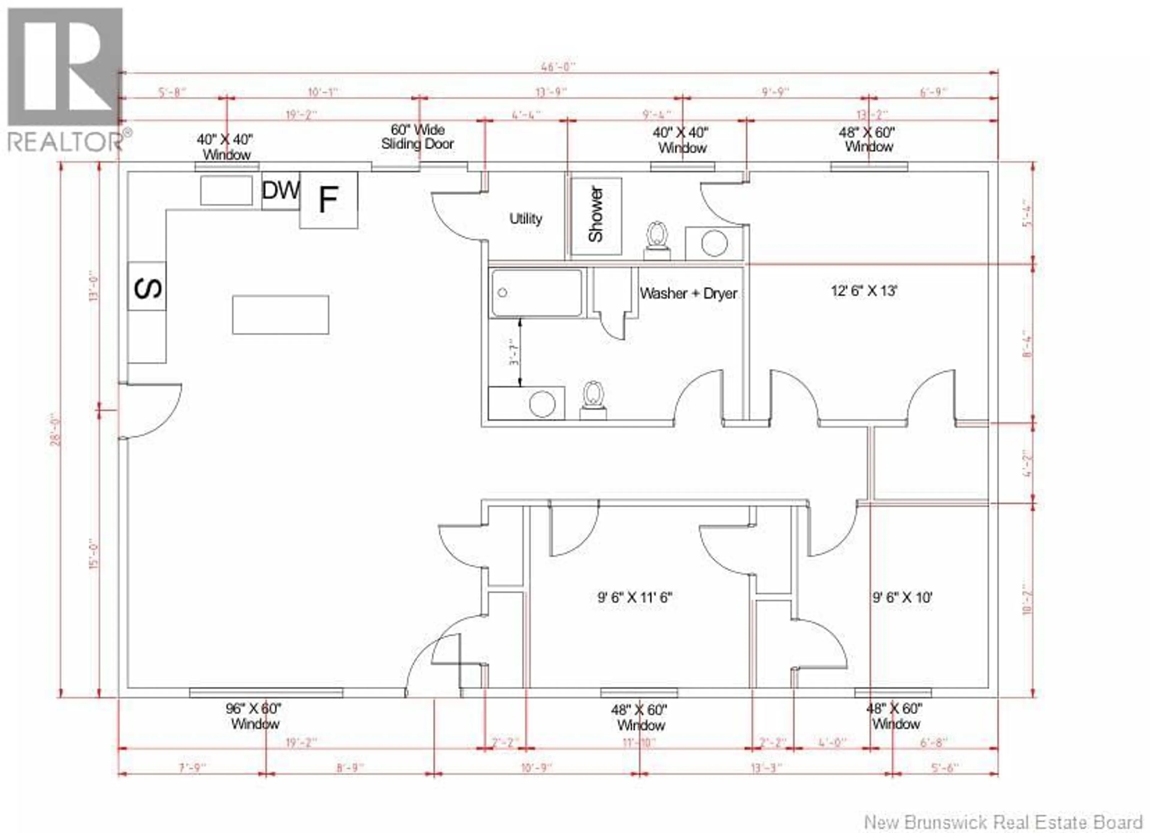 Floor plan for 197 LOWER DURHAM ROAD, Durham Bridge New Brunswick E6C1H5