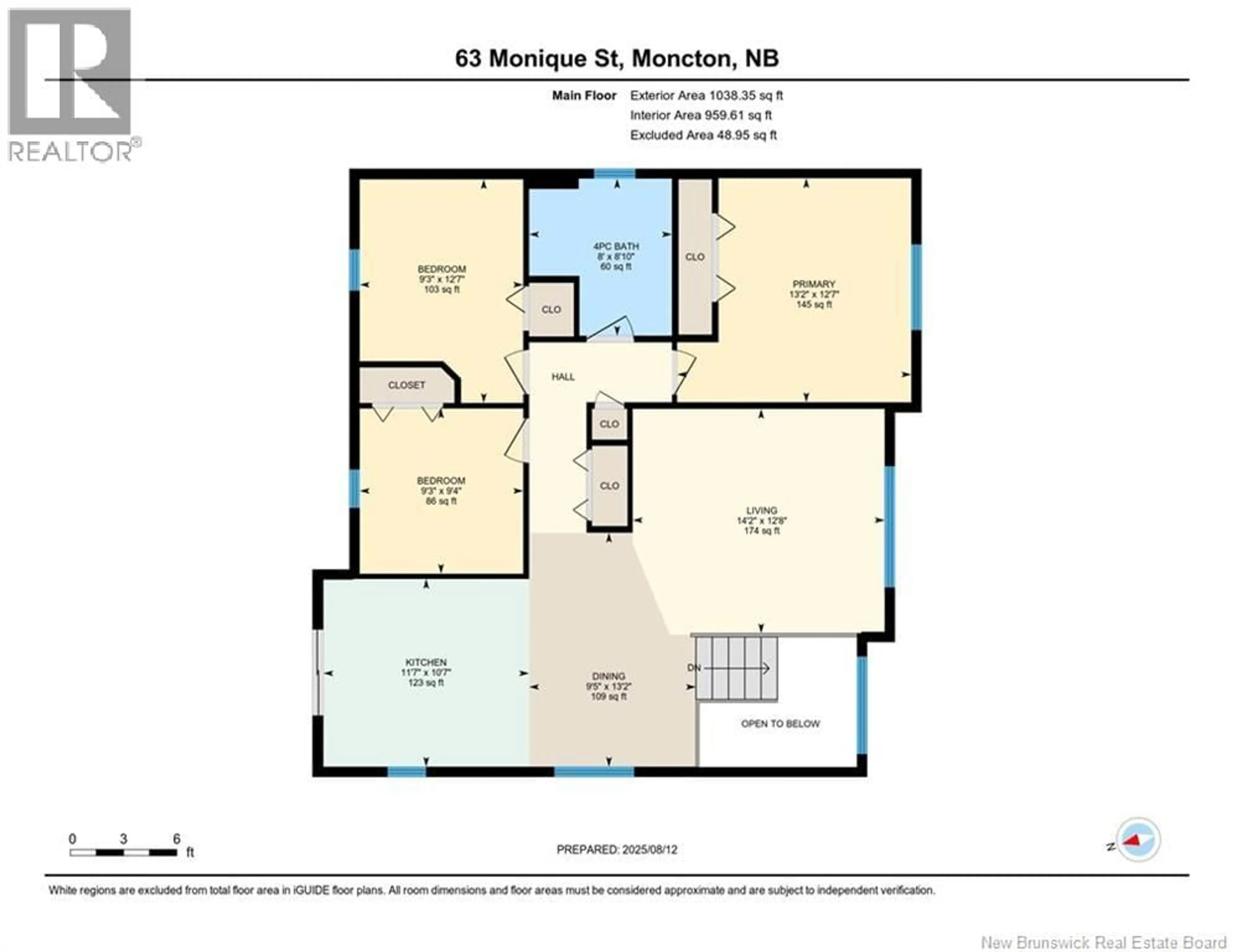Floor plan for 63 MONIQUE STREET, Moncton New Brunswick E1G0R3