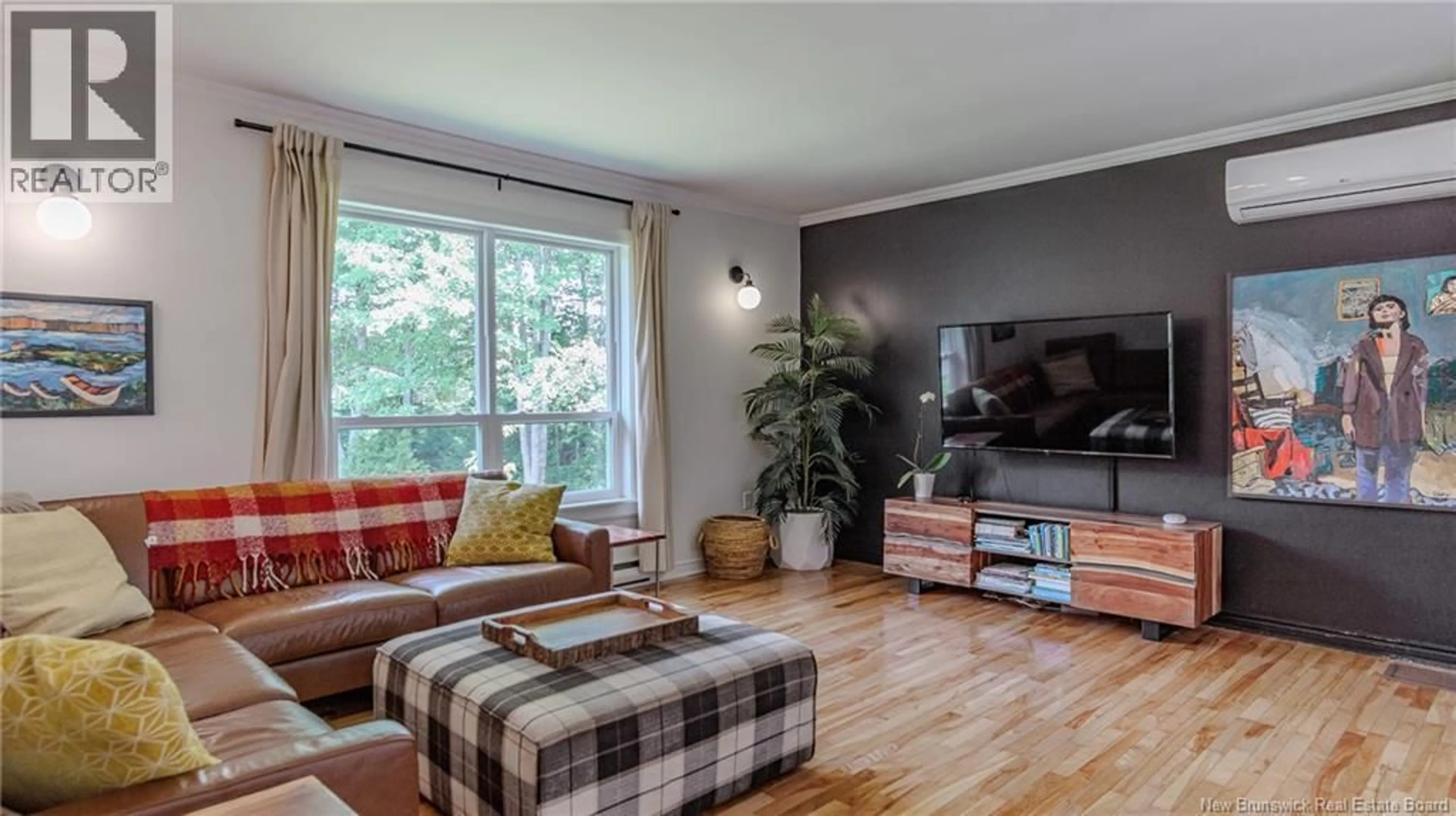 Living room with furniture, wood/laminate floor for 41 JOSHUA STREET, Rothesay New Brunswick E2S1A3