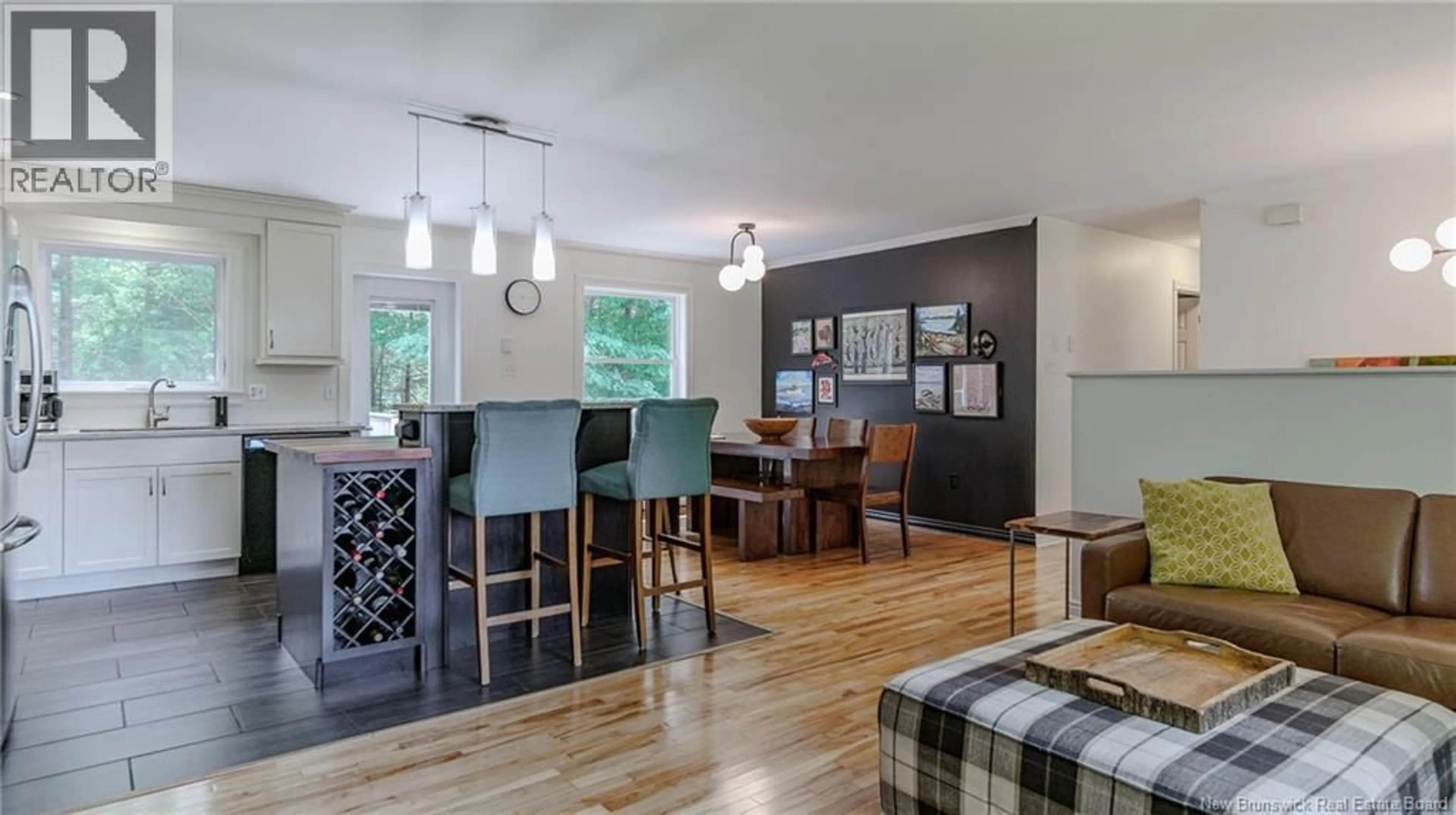 Open concept kitchen, wood/laminate floor for 41 JOSHUA STREET, Rothesay New Brunswick E2S1A3