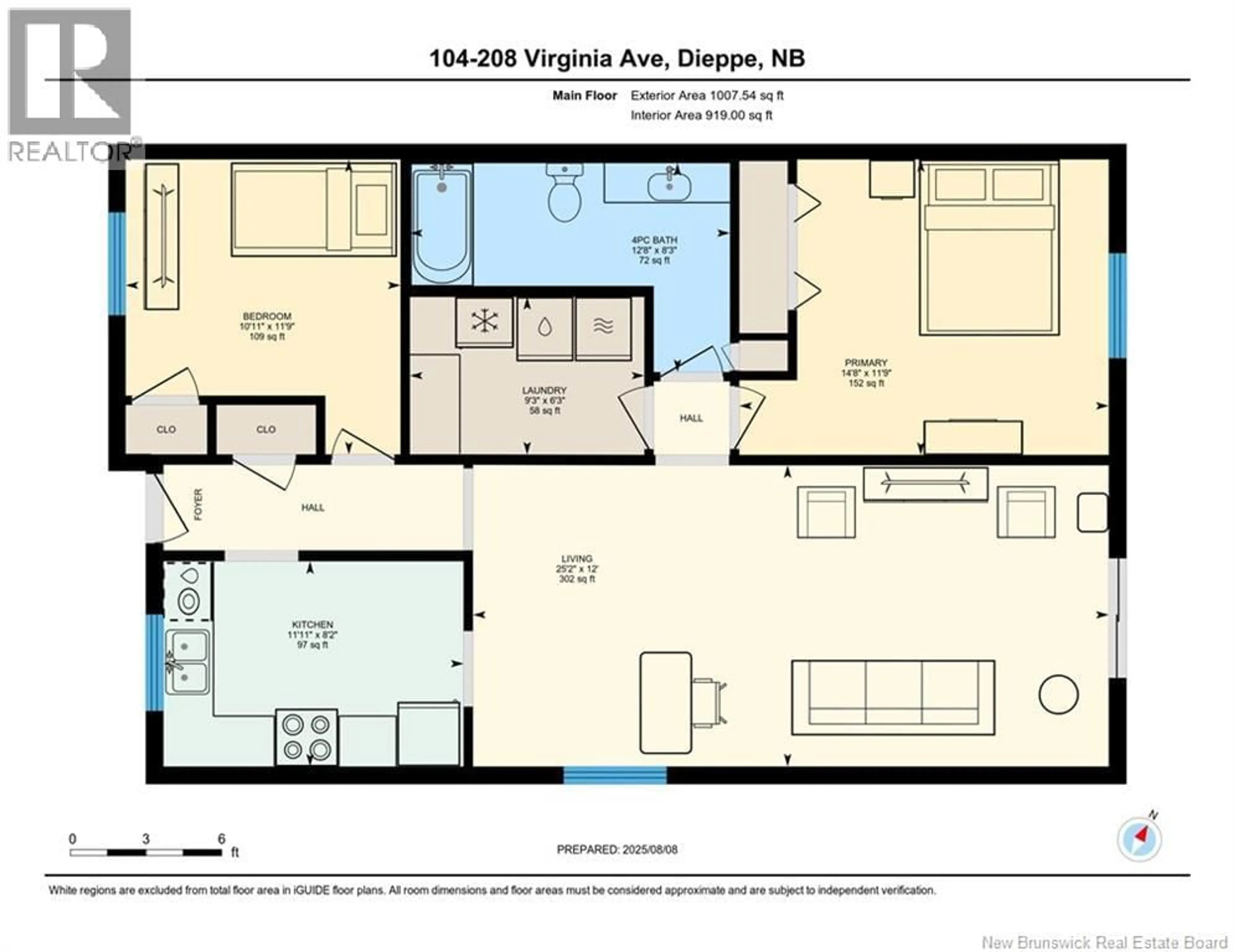 Floor plan for 104 - 208 VIRGINIA AVENUE, Dieppe New Brunswick E1A6R7
