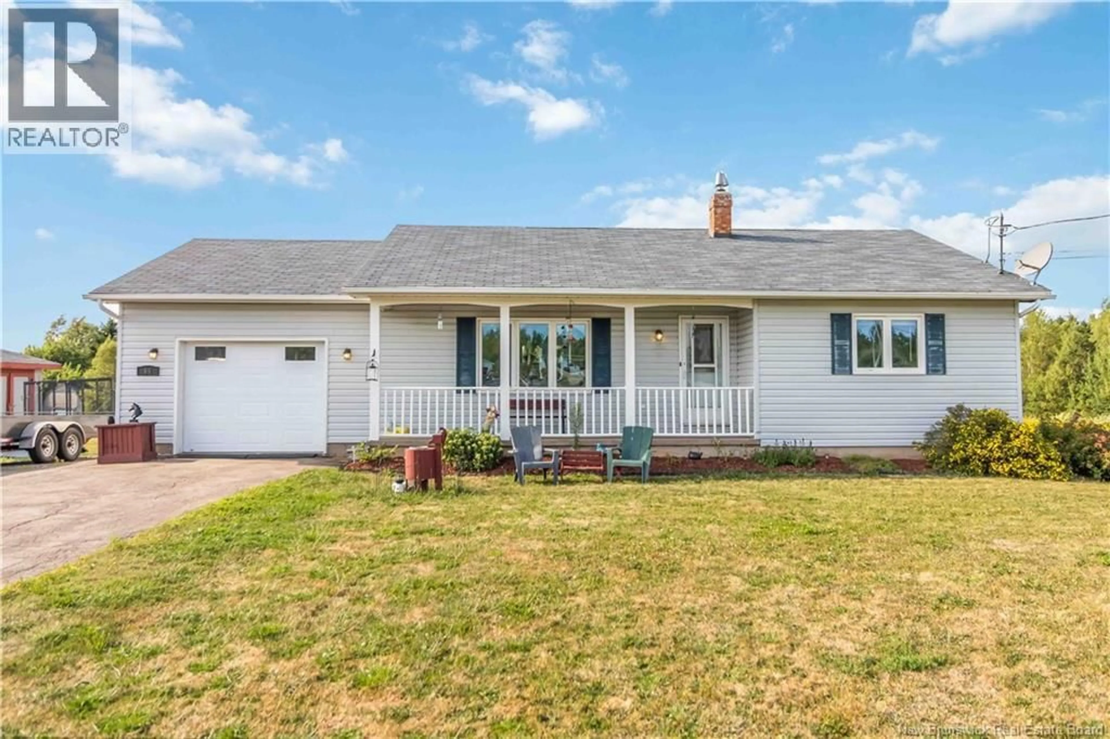 Home with vinyl exterior material, street for 66 BRIGGS CROSS ROAD, Lutes Mountain New Brunswick E1G2X8