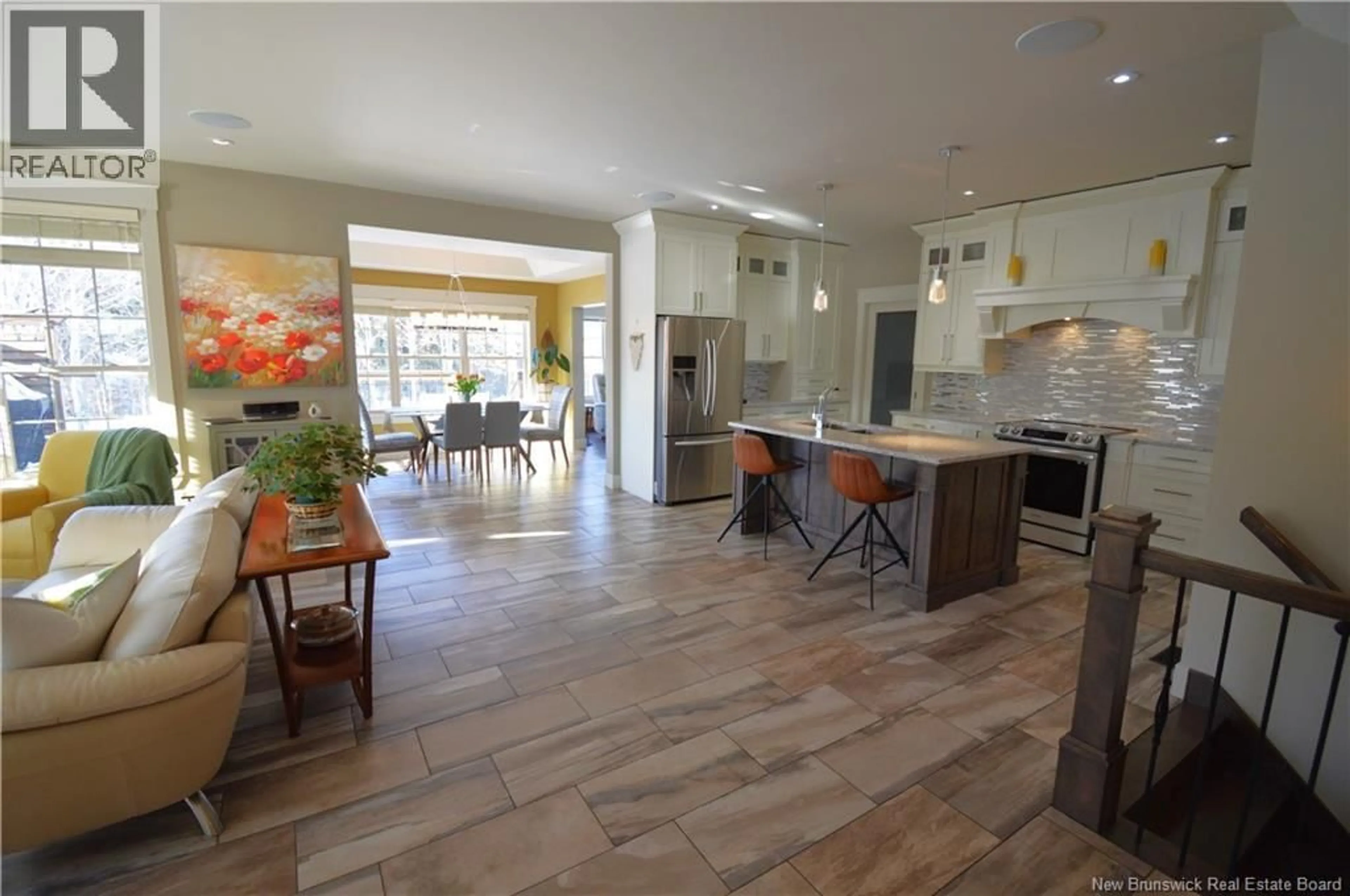 Open concept kitchen, ceramic/tile floor for 47 MONIQUE STREET, Shediac New Brunswick E4P0M5