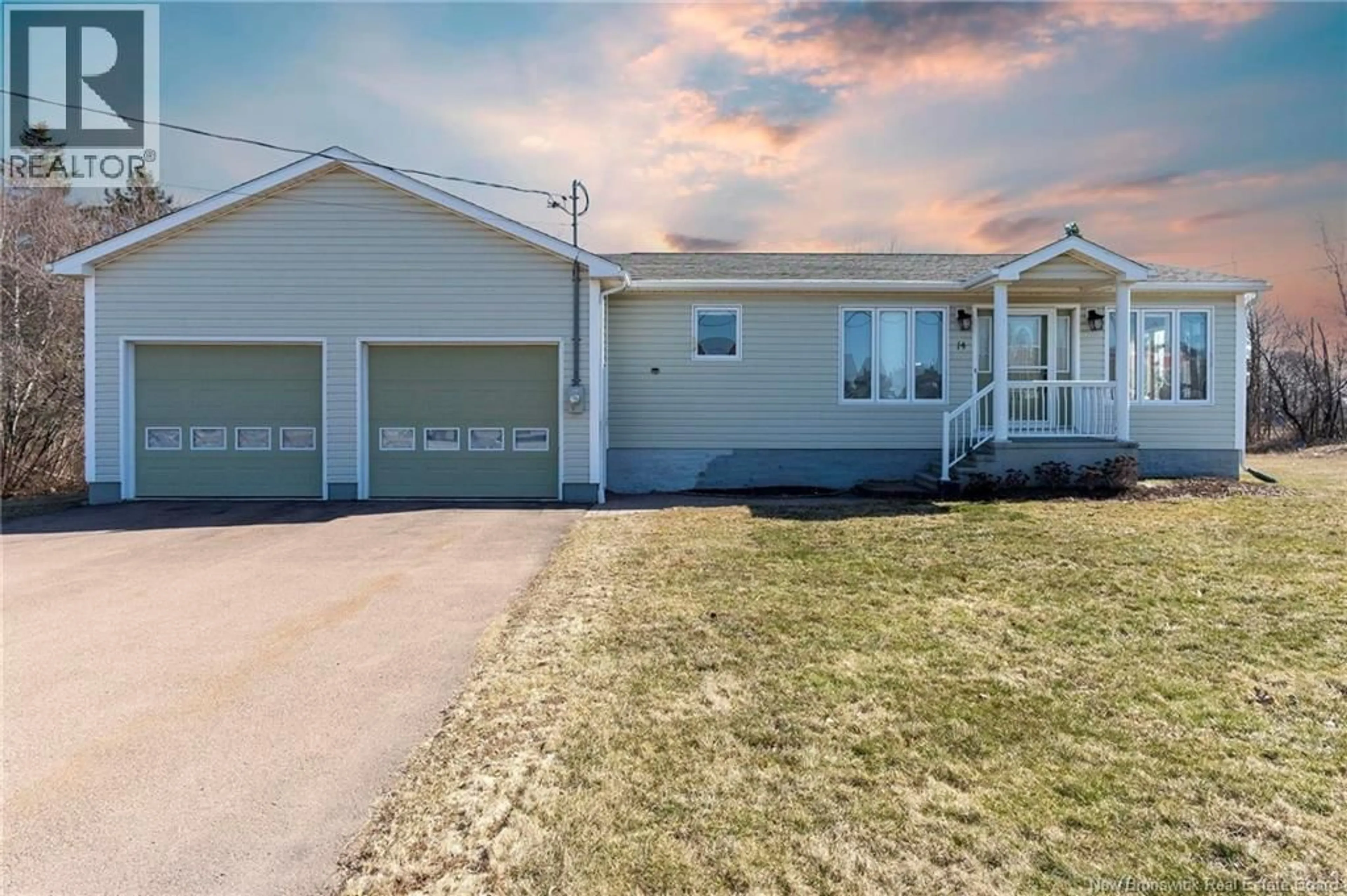 Home with vinyl exterior material, street for 14 POINTE DU CHENE ROAD, Shediac New Brunswick E4P2M2
