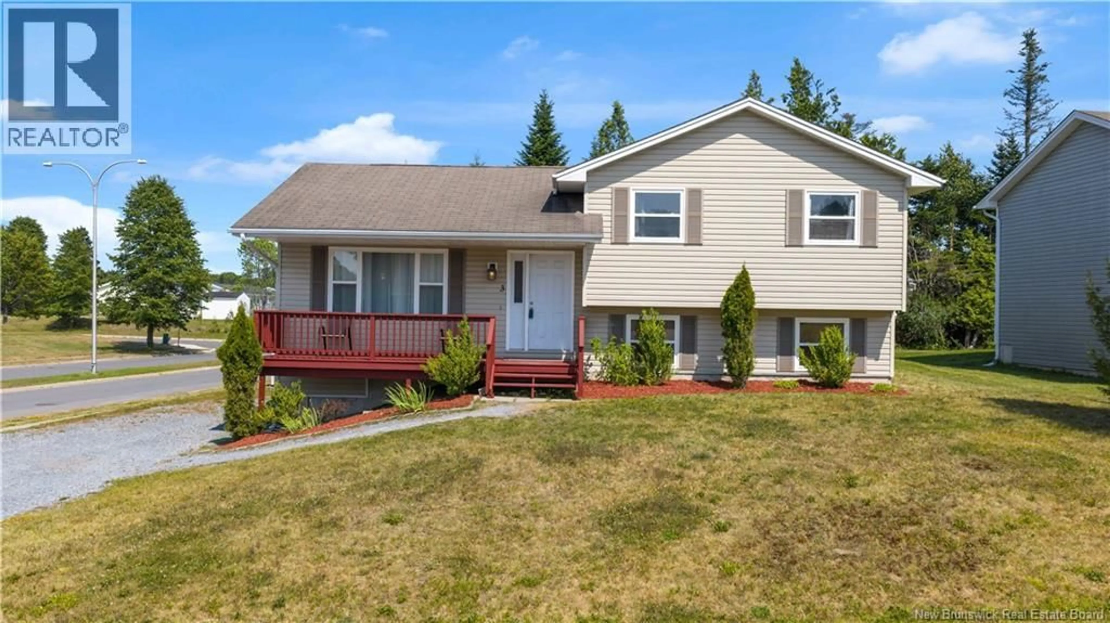 Home with vinyl exterior material, street for 3 FALCON CRESCENT, Saint John New Brunswick E2J0C5