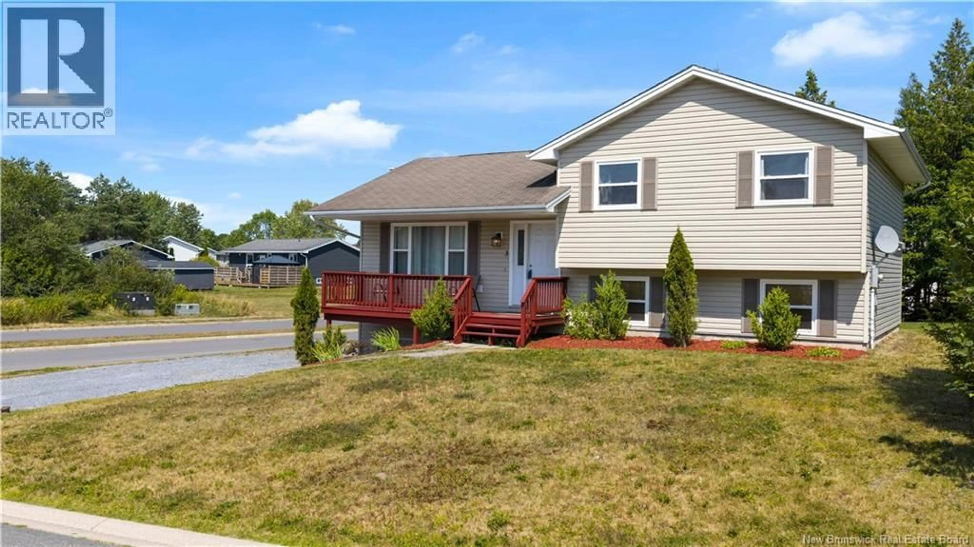 Home with vinyl exterior material, street for 3 FALCON CRESCENT, Saint John New Brunswick E2J0C5