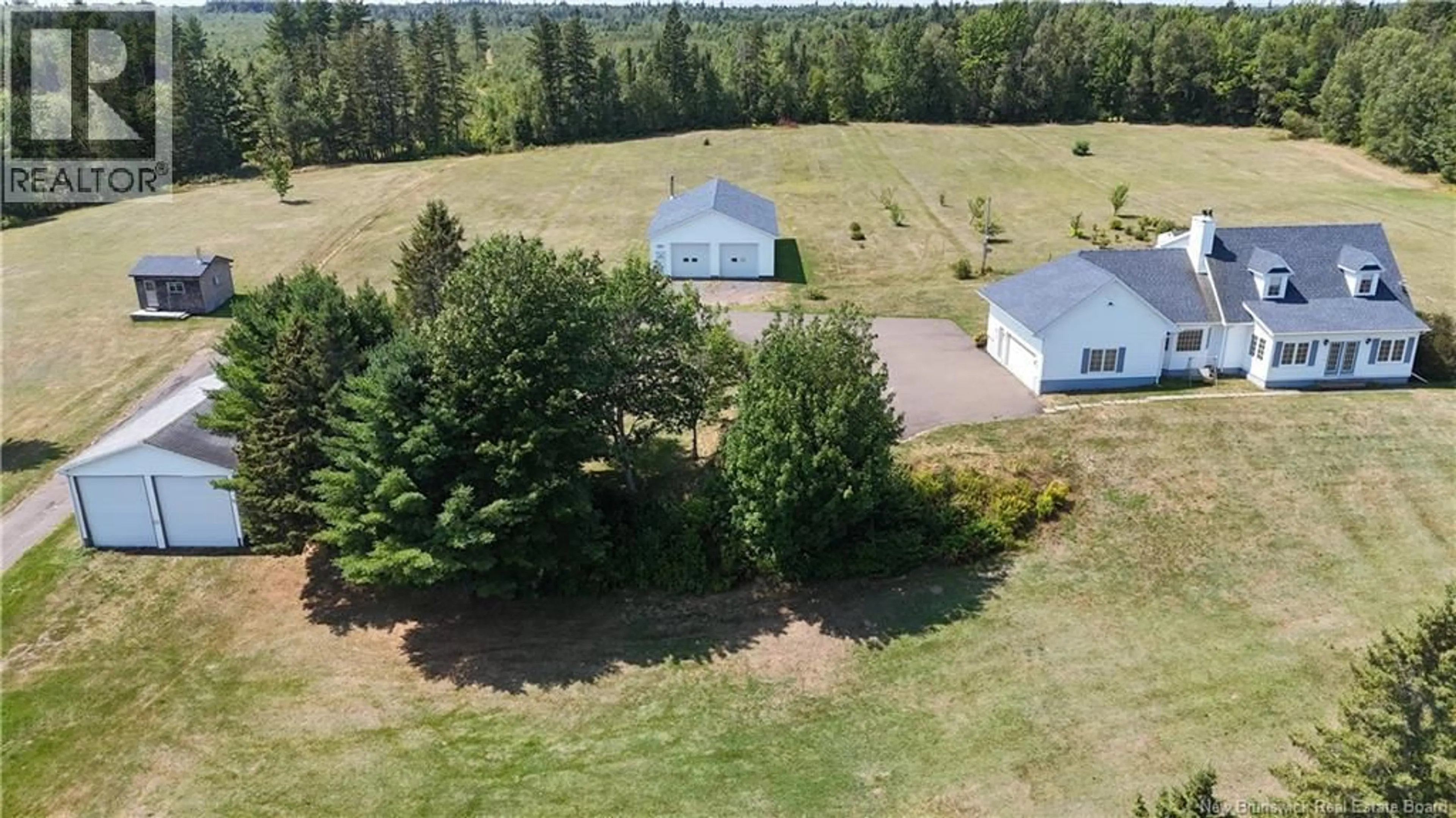 A pic from outside/outdoor area/front of a property/back of a property/a pic from drone, unknown for 3199 ROUTE 465, Beersville New Brunswick E4T2P1