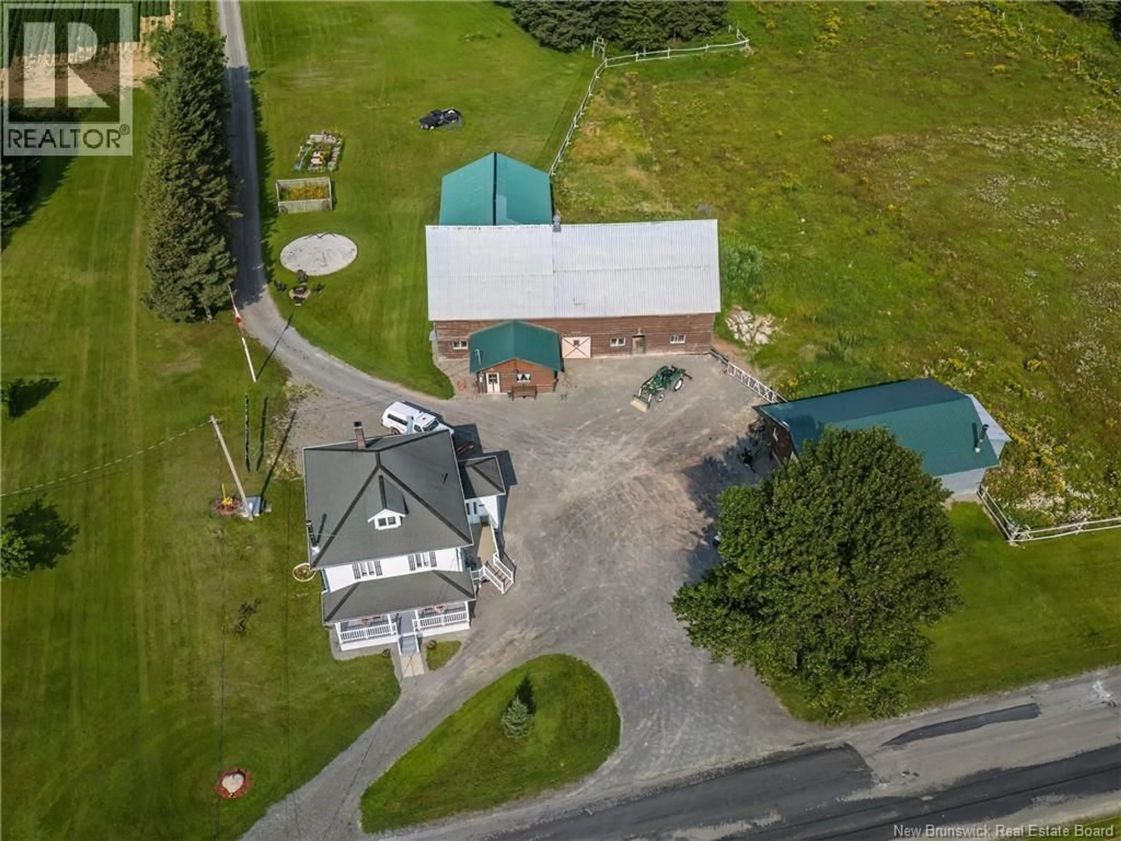 A pic from outside/outdoor area/front of a property/back of a property/a pic from drone, street for 729 ROUTE 260, Saint-Quentin New Brunswick E8A2L7
