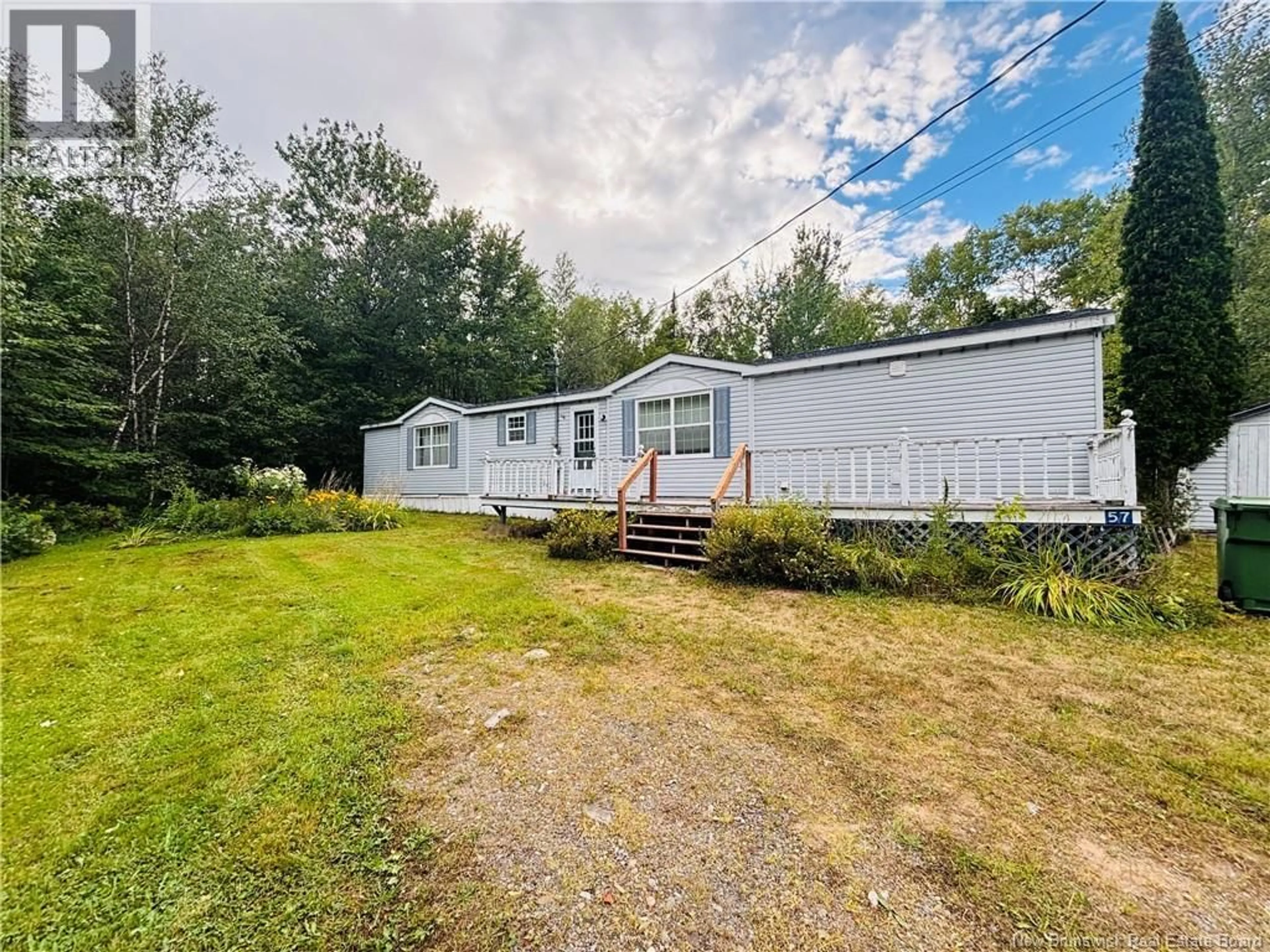 A pic from outside/outdoor area/front of a property/back of a property/a pic from drone, water/lake/river/ocean view for 57 FOSTER DRIVE, Rusagonis-Waasis New Brunswick E3B9C7