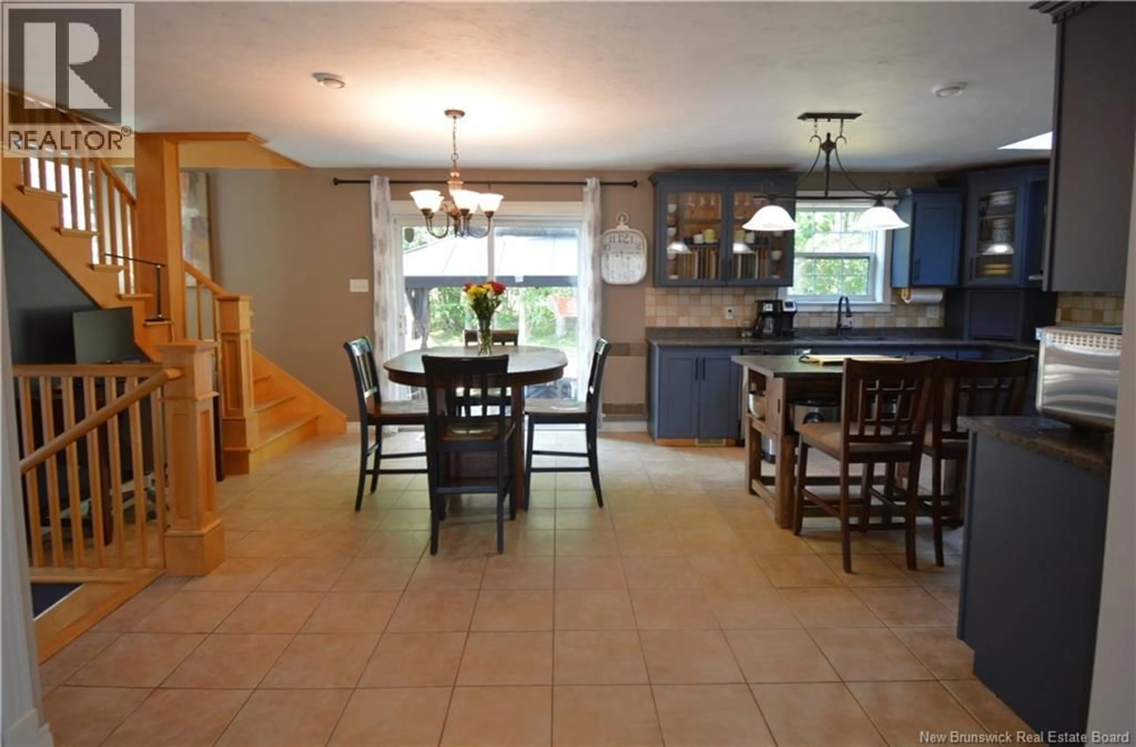 Open concept kitchen, ceramic/tile floor for 287 MANON STREET, Dieppe New Brunswick E1A7W9