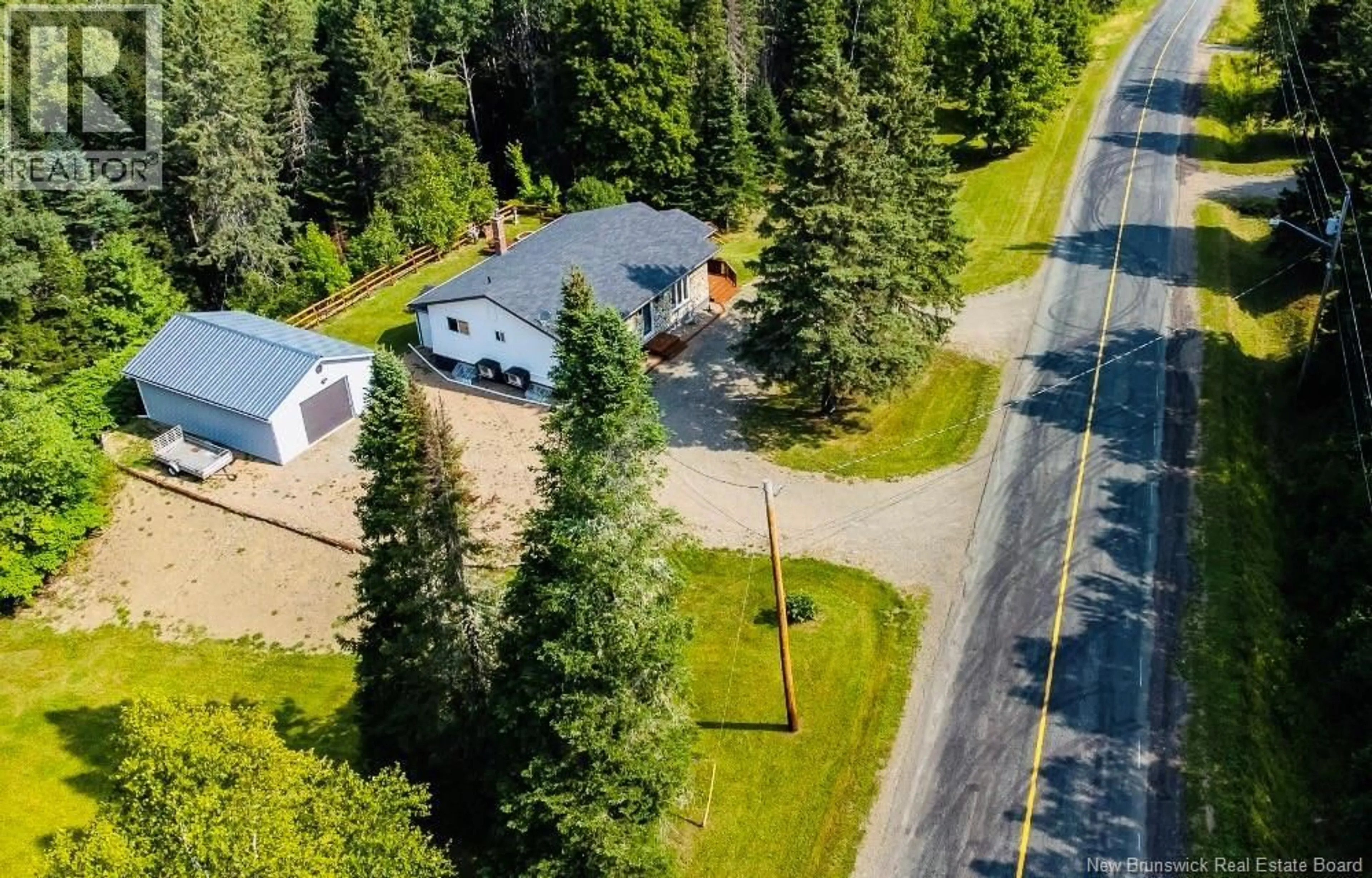 A pic from outside/outdoor area/front of a property/back of a property/a pic from drone, unknown for 762 ST-MAURE ROAD, Saint-Maure New Brunswick E8E1N3